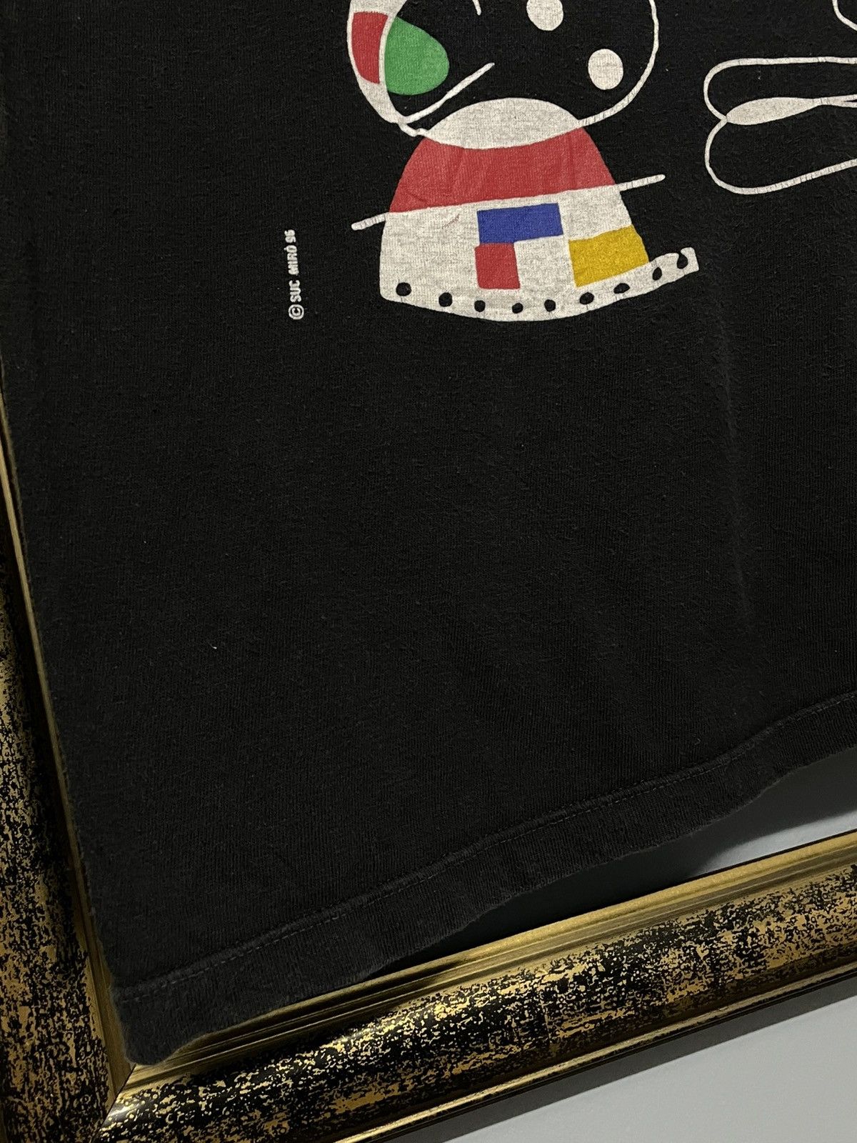 Arts & Science Vintage 1990s Joan Suc Miro Abstract Famous Art Tshirt Size US XL / EU 56 / 4 - 6 Thumbnail