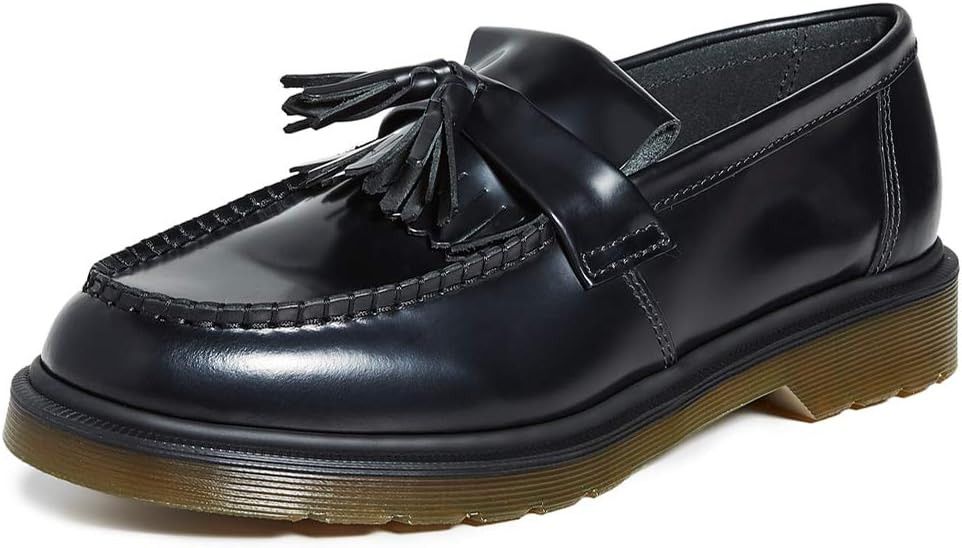 Vintage Adrian Smooth Leather Tassel Loafers in Black Size US 8 / EU 41 - 1 Thumbnail