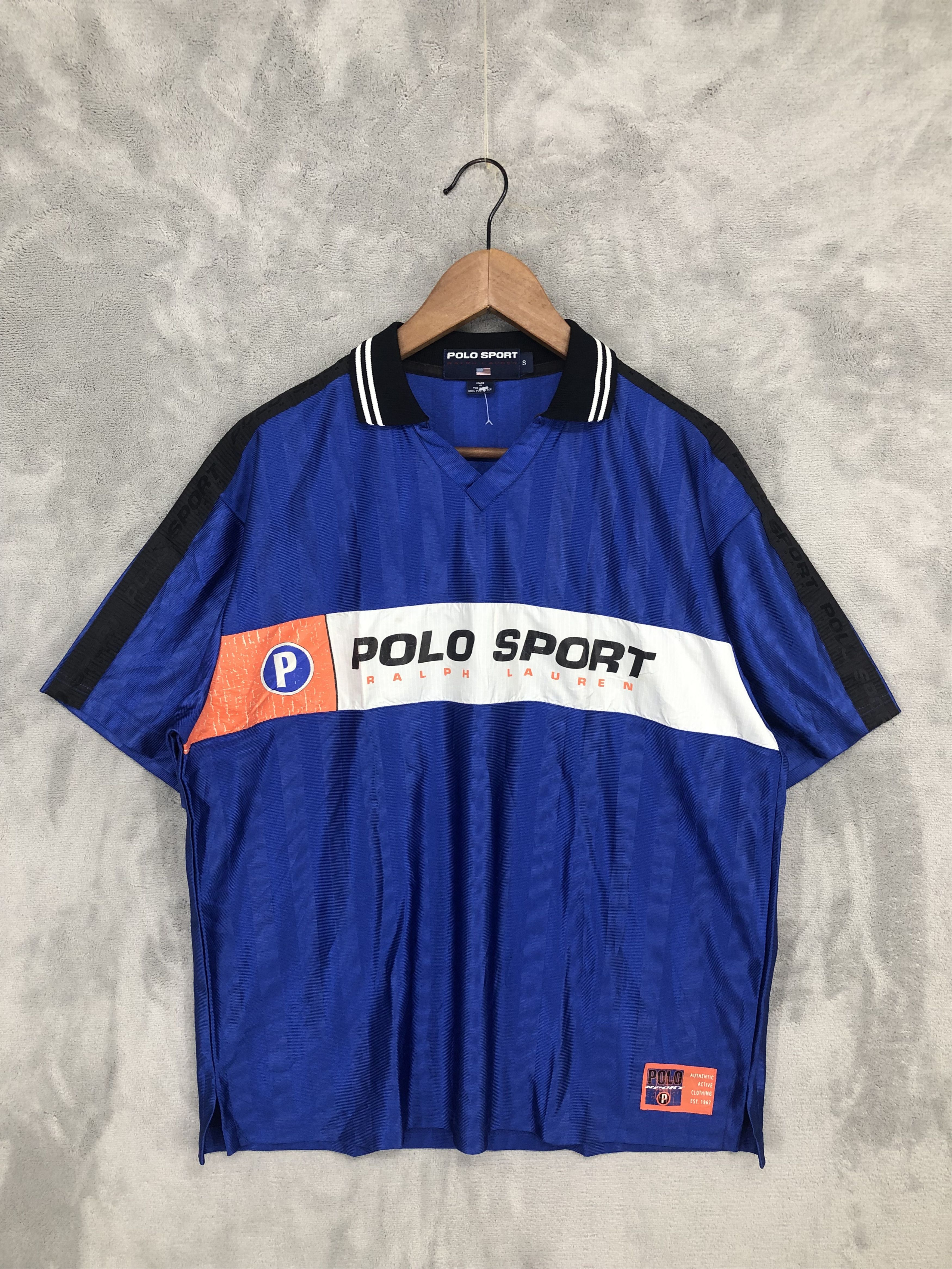 Polo Ralph Lauren × Ralph Lauren Sport × Vintage Vintage Polo Sport Jersey Size US S / EU 44-46 / 1 - 1 Thumbnail