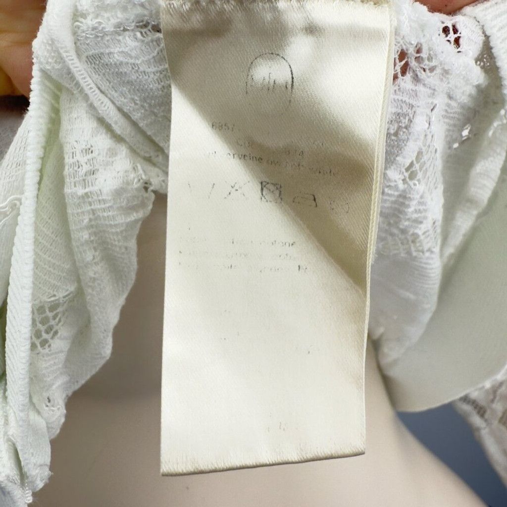 Other UN JOUR AILLEURS Lace White Boho Blouse Mesh Size 2 / M Size M / US 6-8 / IT 42-44 - 7 Thumbnail