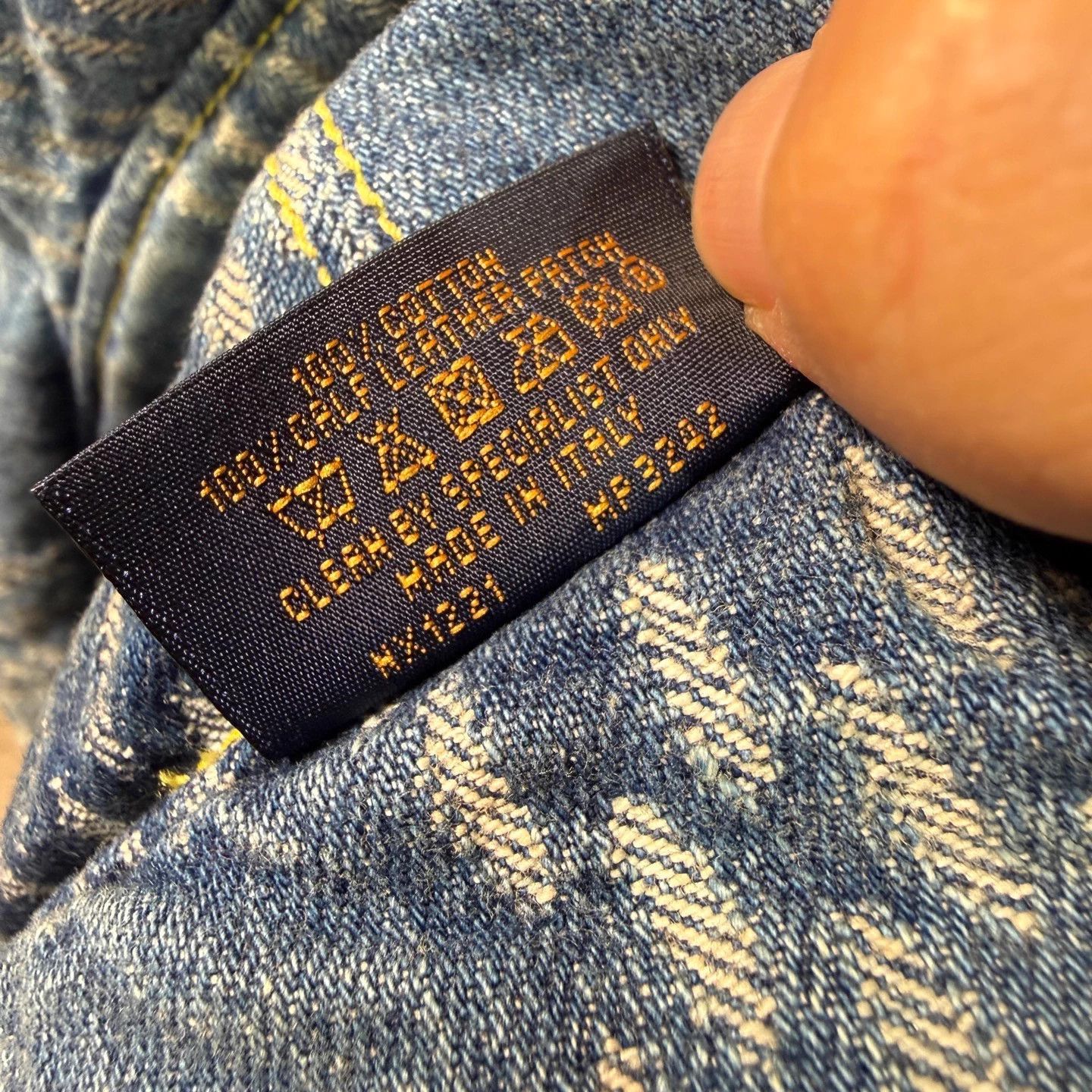 Louis Vuitton LV x Nigo Denim Panel Monogram Bucket Hat M Size ONE SIZE - 6 Thumbnail