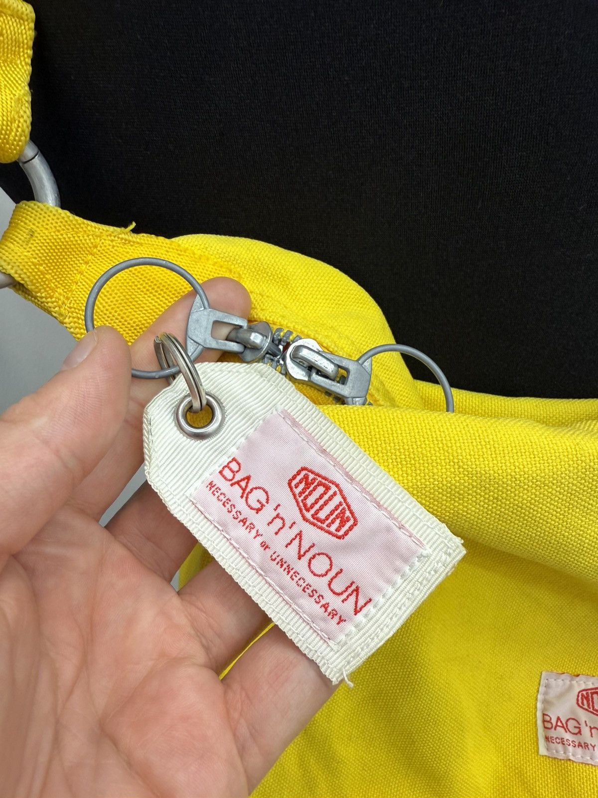 Japanese Brand Vintage BAG ‘n’ NOUN Yellow Cotton Japan Made Shoulder Bag Size ONE SIZE - 3 Thumbnail