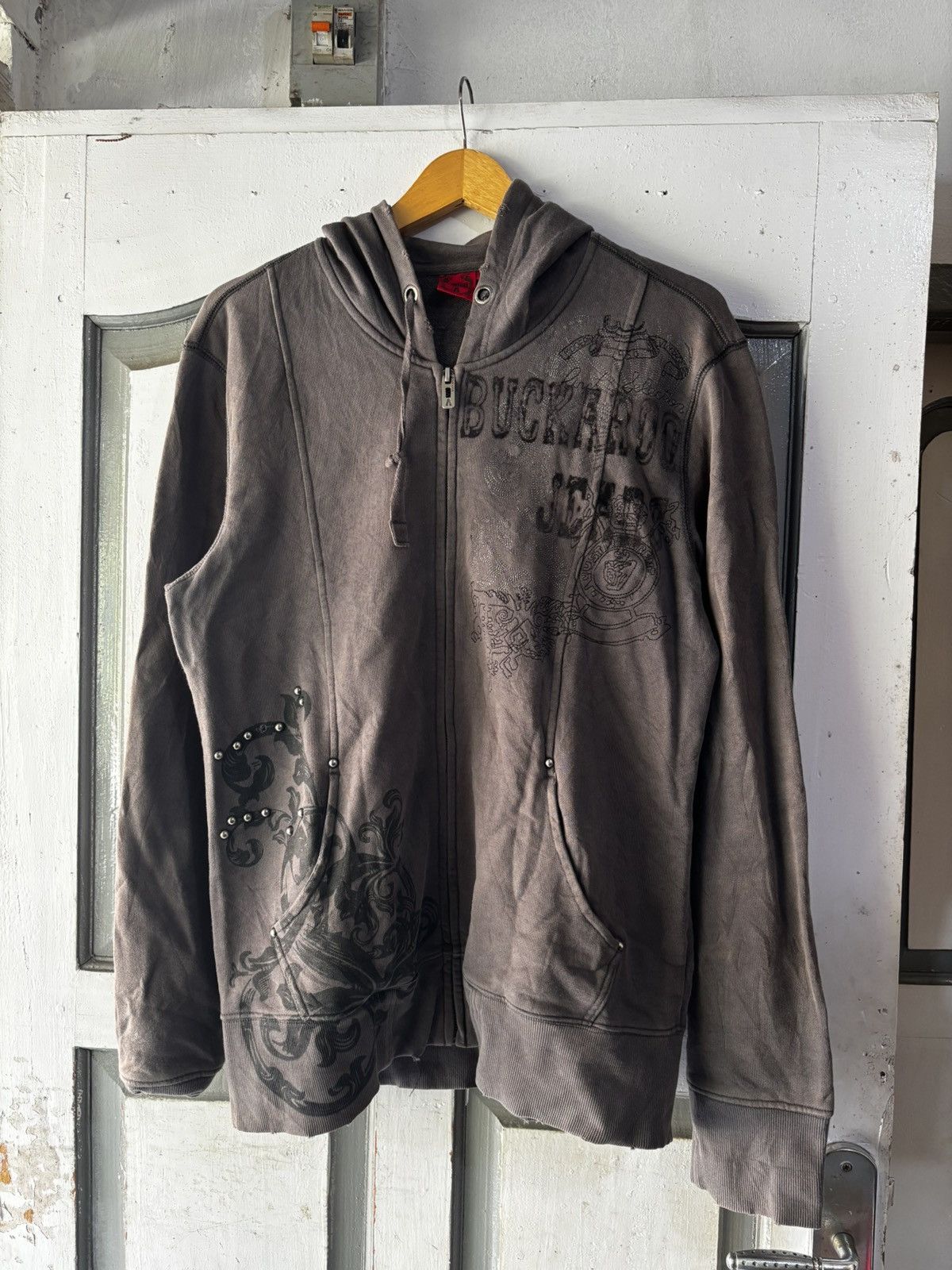 BUCKAROO Y2K Distressed BUCKAROO Zip hoodie Size US L / EU 52-54 / 3 - 1 Thumbnail