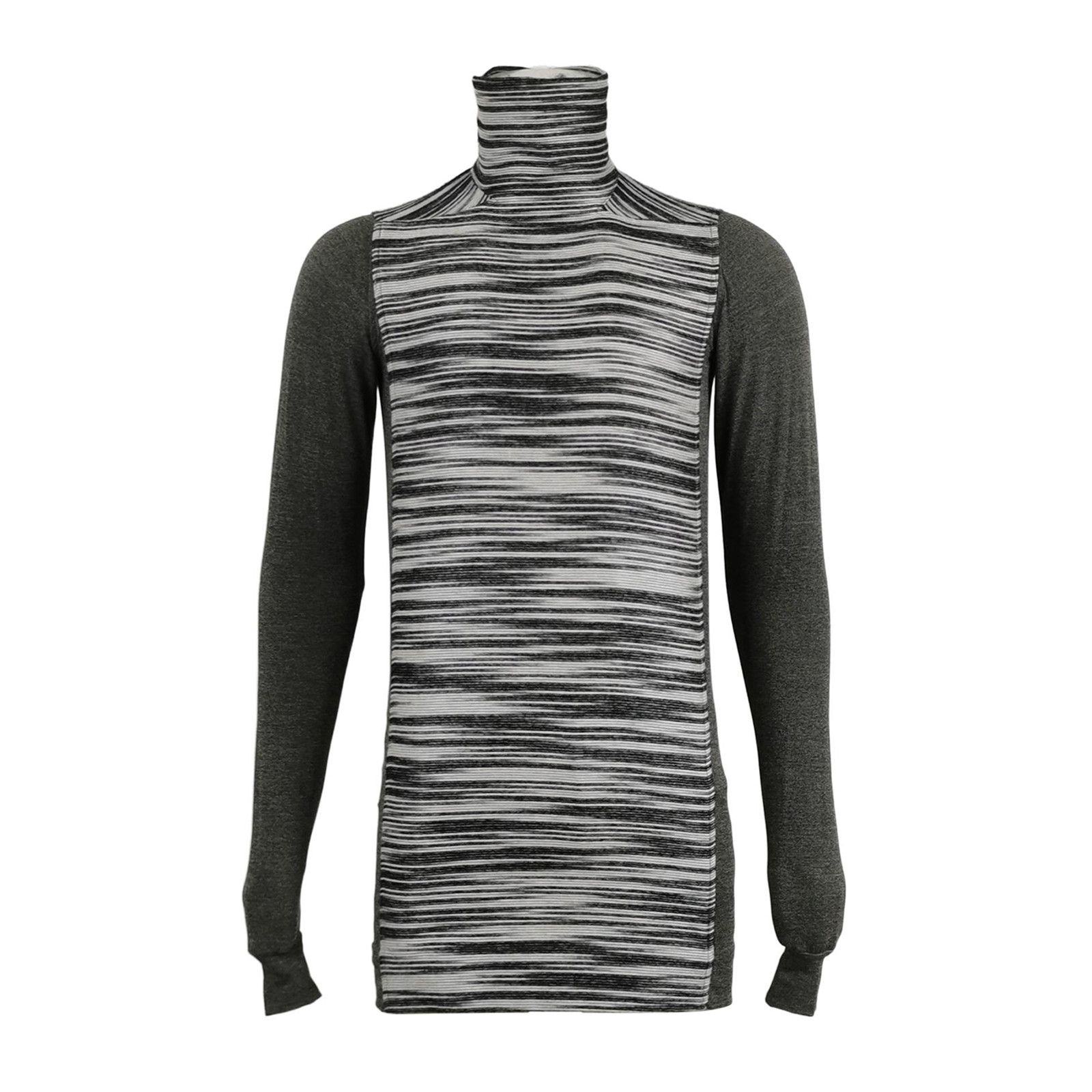 リックオウエンスPLINTH F/W13ダークグレー ニット 半袖 ポロニット レディース半袖 Wジップ[品番：GW000004948]｜Growing Rich トップス