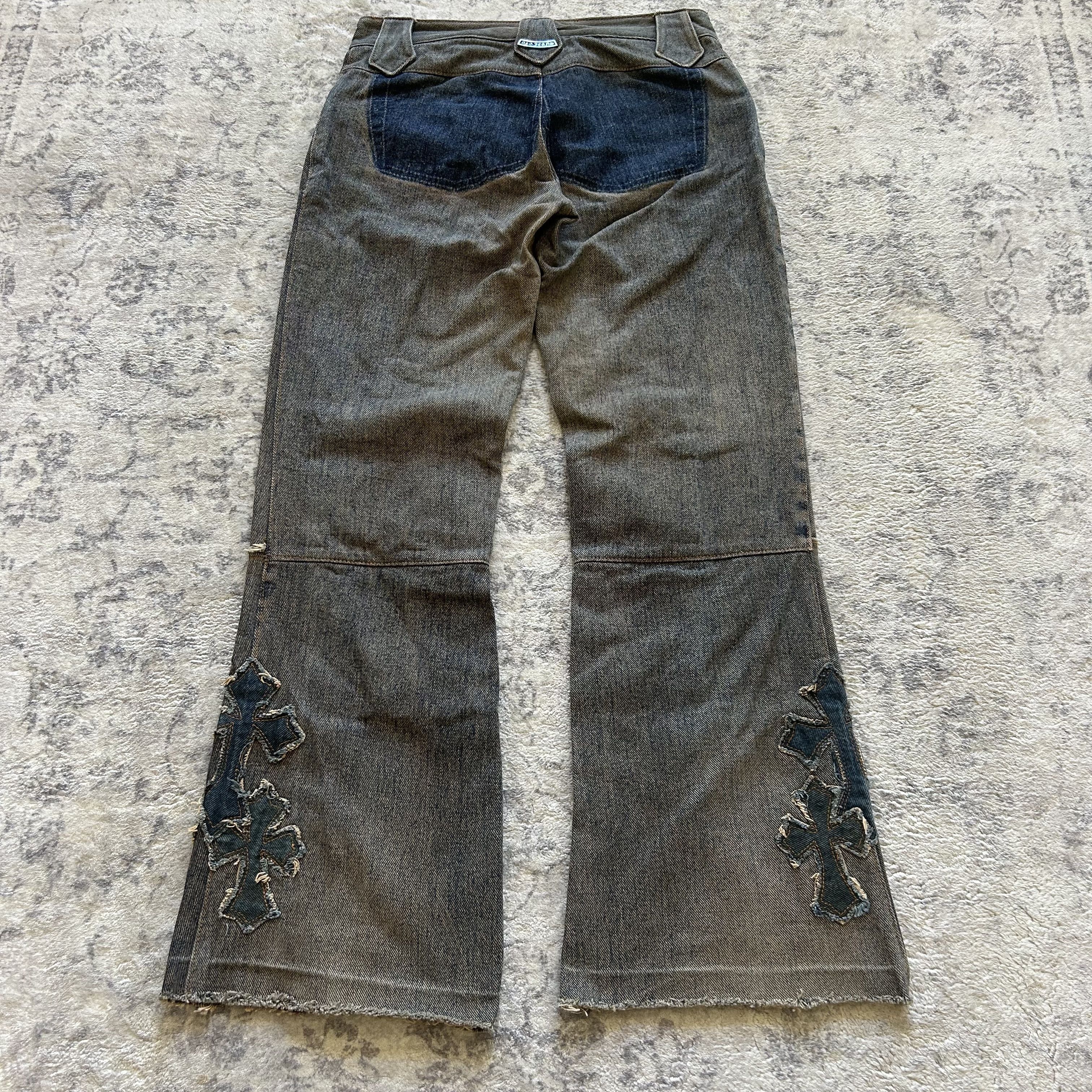 A&G Rock A&G Le Fleur Patch Work Lace-up Jeans Size US 28 / EU 44 - 6 Thumbnail