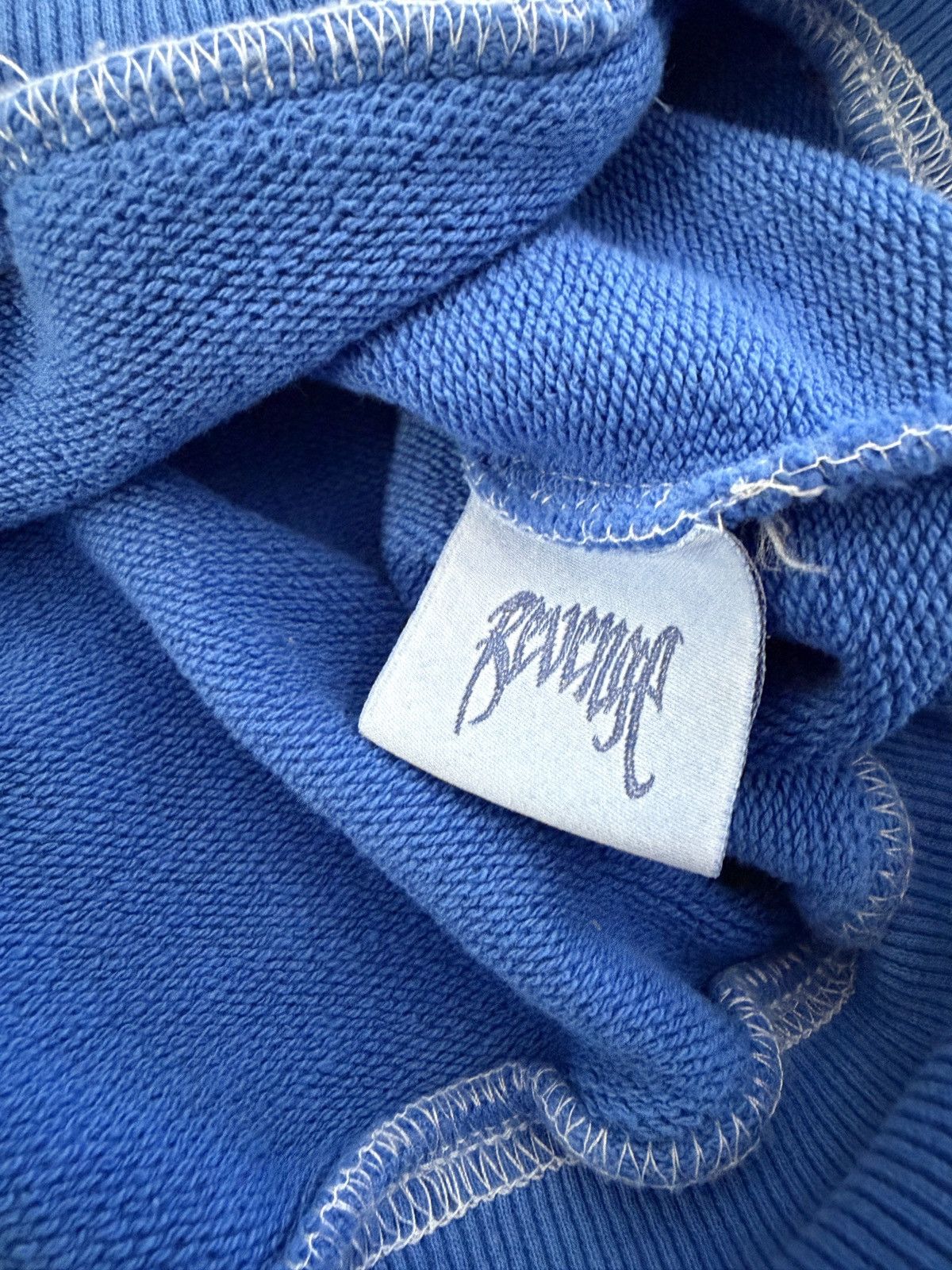 Revenge Revenge Logo Embroidered Blue Hoodie Size US L / EU 52-54 / 3 - 6 Thumbnail
