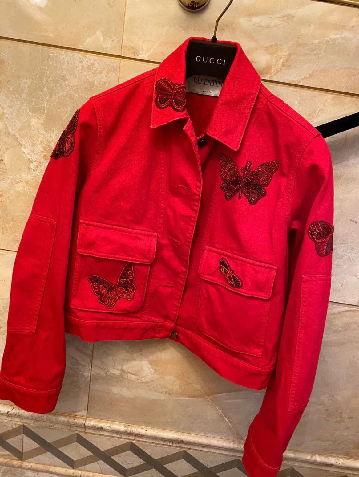 Valentino Valentino Embroidered Butterfly Jacket Size US S / EU 44-46 / 1 - 1 Thumbnail