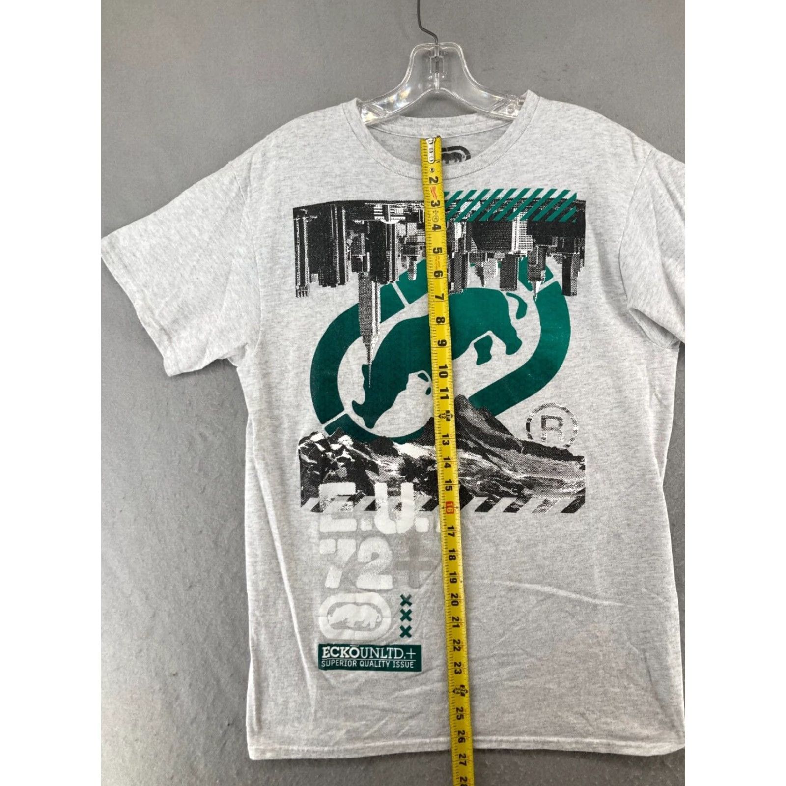 Ecko Unltd. Ecko Unltd Mens TShirt Medium Rhino Logo Graphic Print Crew Neck White Cotton Jersey Short Sleeve Classic Hip Hop Mens T-Shirt Size US M / EU 48-50 / 2 - 4 Thumbnail