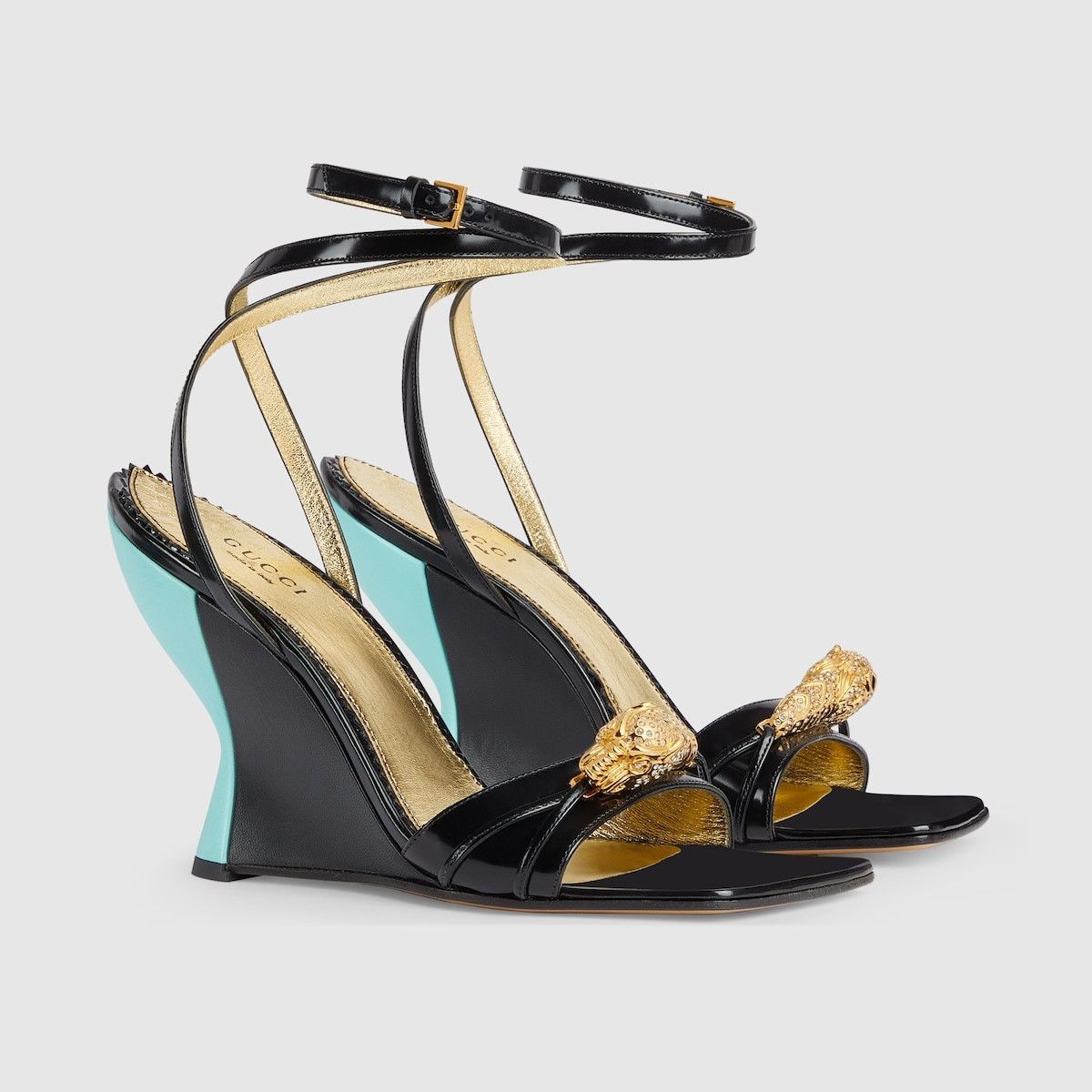 Gucci Women's high heel sandal with hardware Size US 12 / IT 42 - 1 Thumbnail