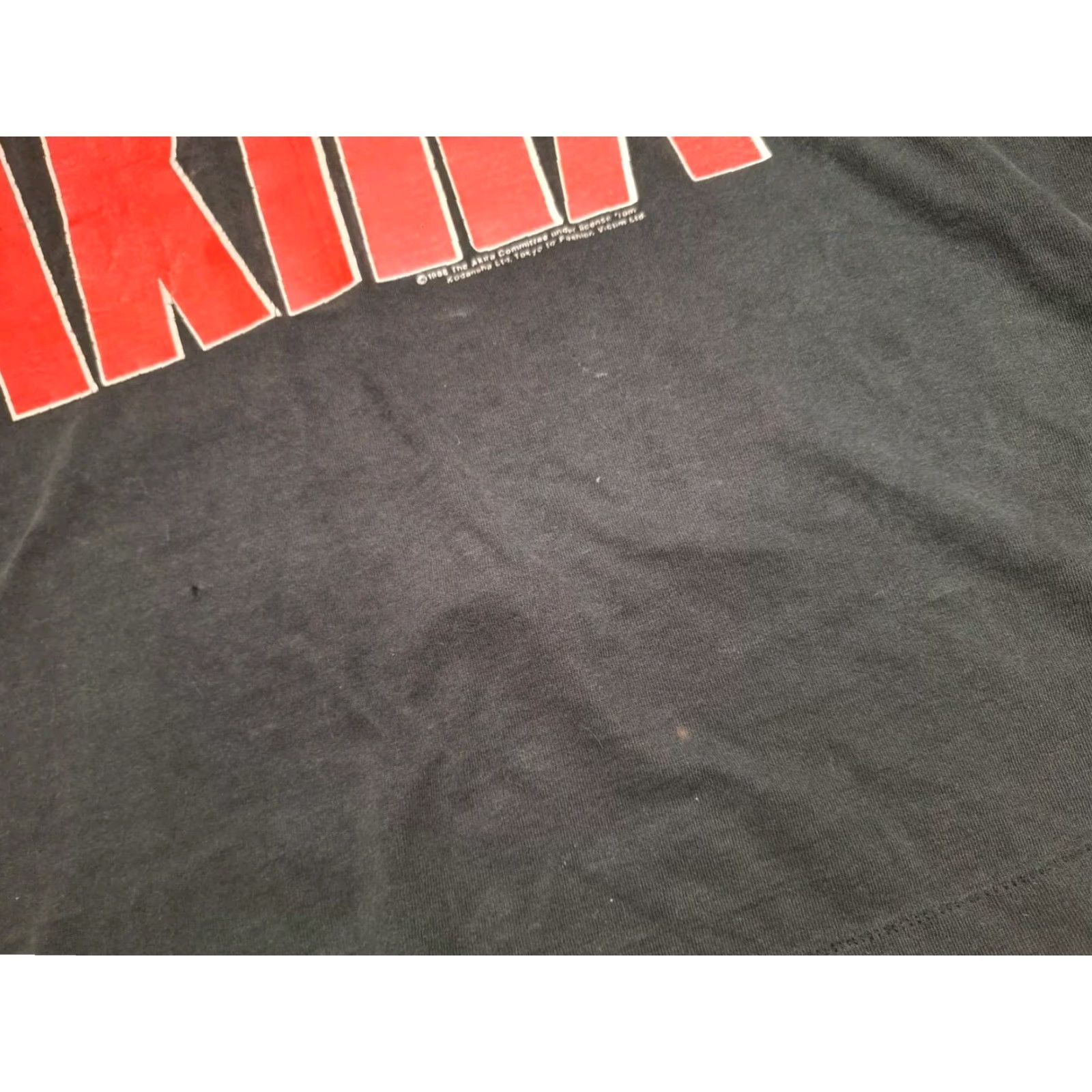 Fruit Of The Loom VINTAGE Akira ANIME SHIRT XL Black 80s Crew Neck Short Sleeve Fruit of the Loom Unisex Adults T-Shirt Size US XL / EU 56 / 4 - 6 Thumbnail