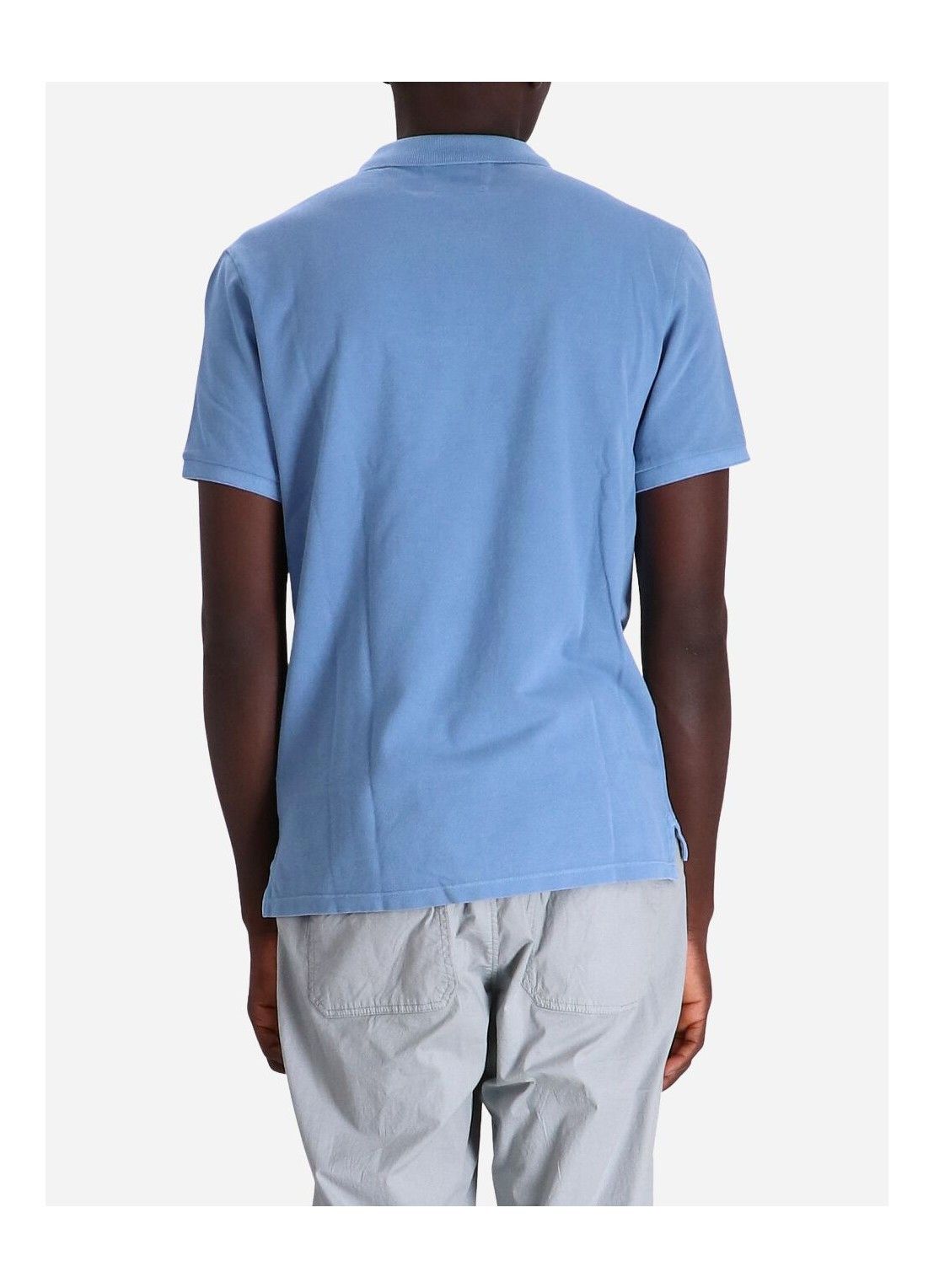 C.P. Company o1y1224 Logo Polo T-Shirt in Blue Size US XS / EU 42 / 0 - 2 Thumbnail