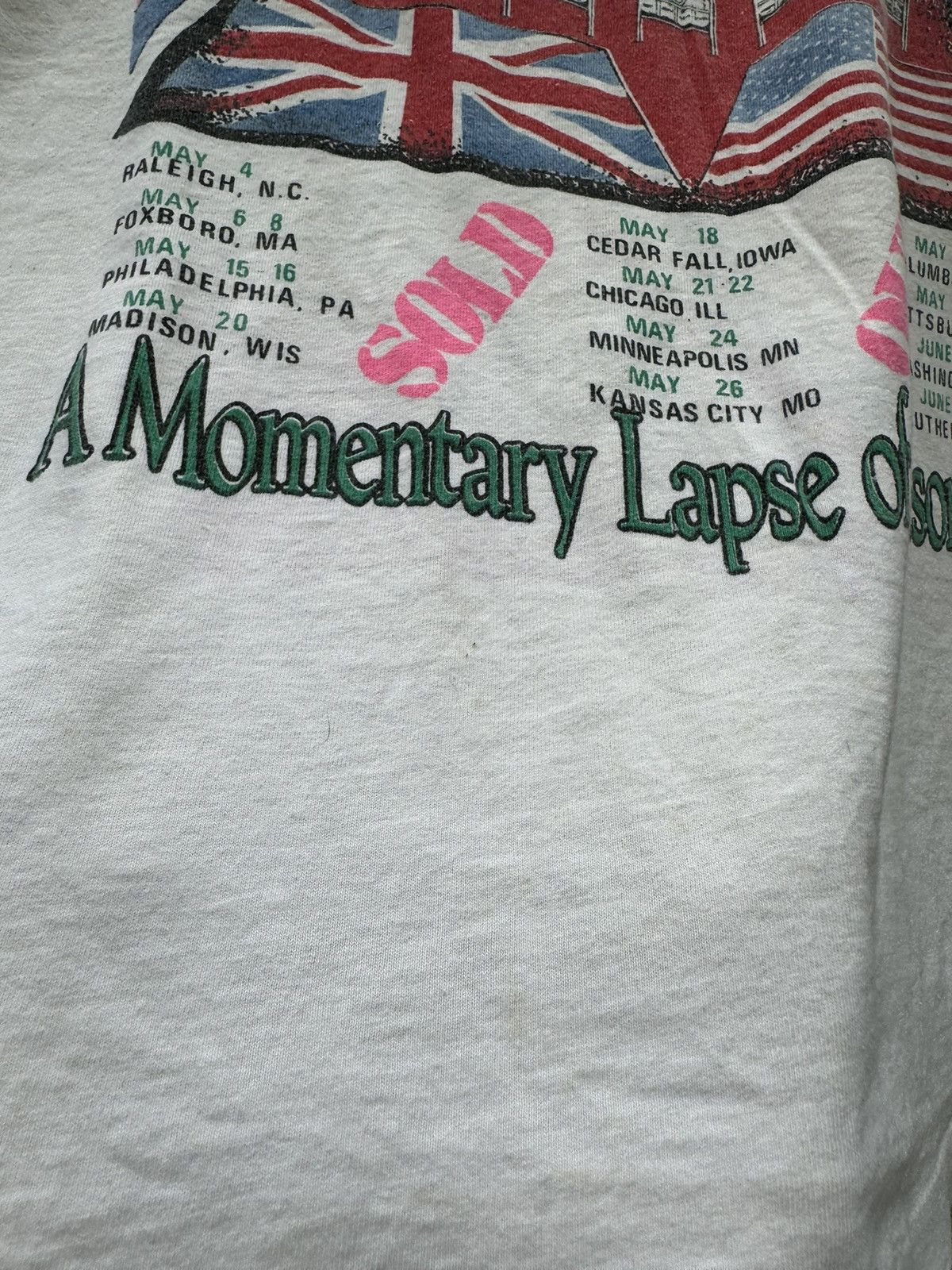 Band Tees Vintage Pink Floyd 1988 Tour Shirt A Momentary Laps Tee Size US M / EU 48-50 / 2 - 17 Thumbnail