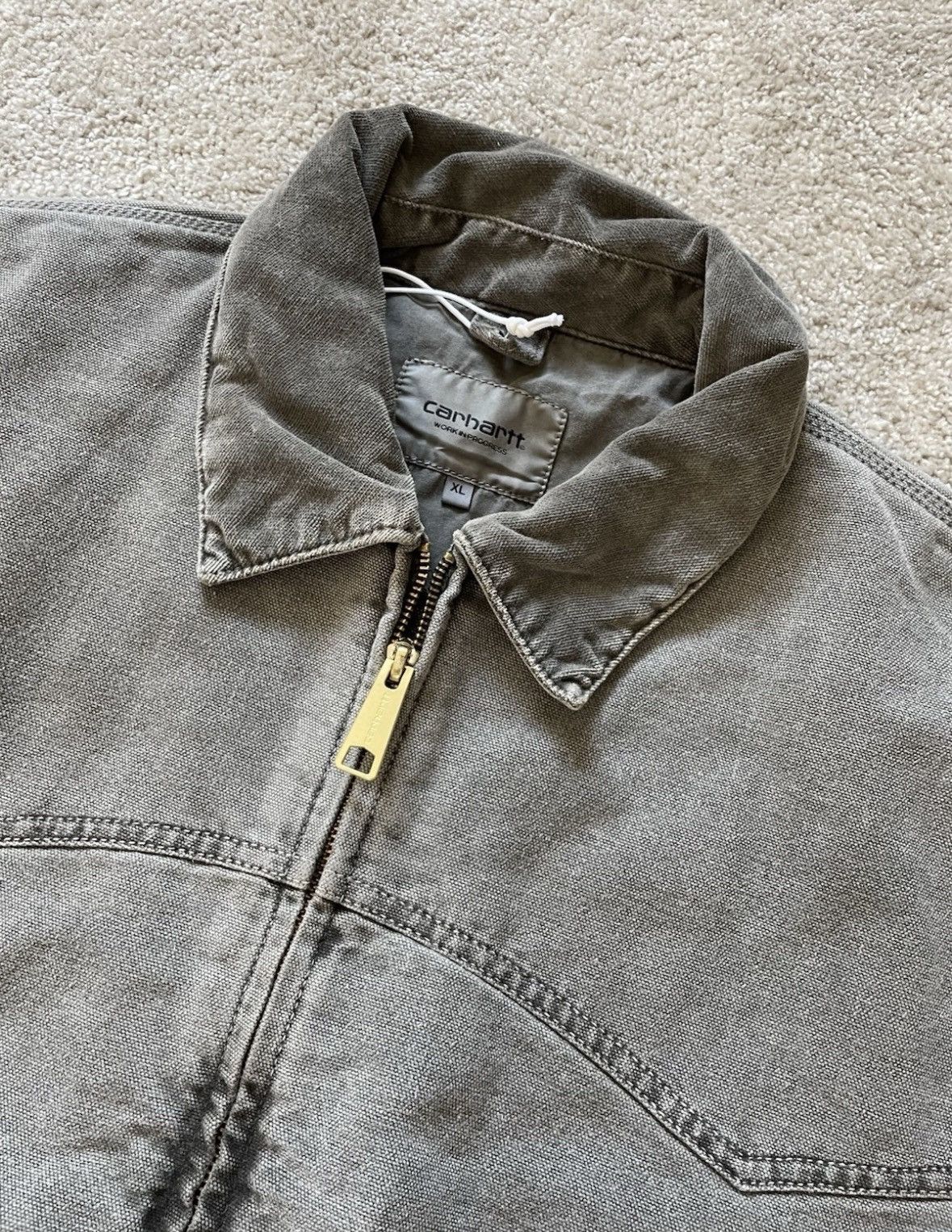 Carhartt Wip Carhartt WIP OG Santa Fe Jacket — Grey / Size XL Size US XL / EU 56 / 4 - 5 Thumbnail