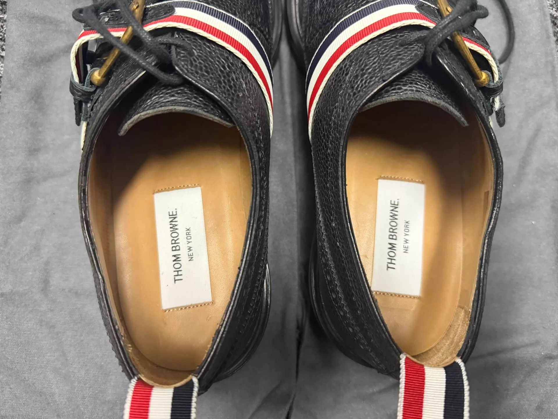 Thom Browne Thom Browne Men's 3-Stripe Brogue Rubber Sole Derby Size US 10 / EU 43 - 5 Thumbnail