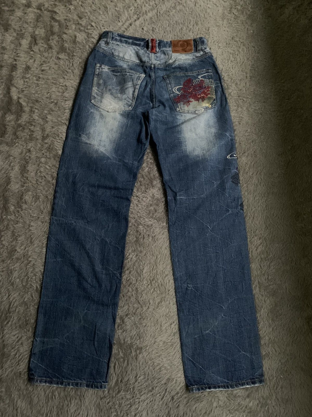 20471120 Vintage Karakuri Tamashii Oni Mask Denim Pant erd grunge Size US 30 / EU 46 - 12 Thumbnail