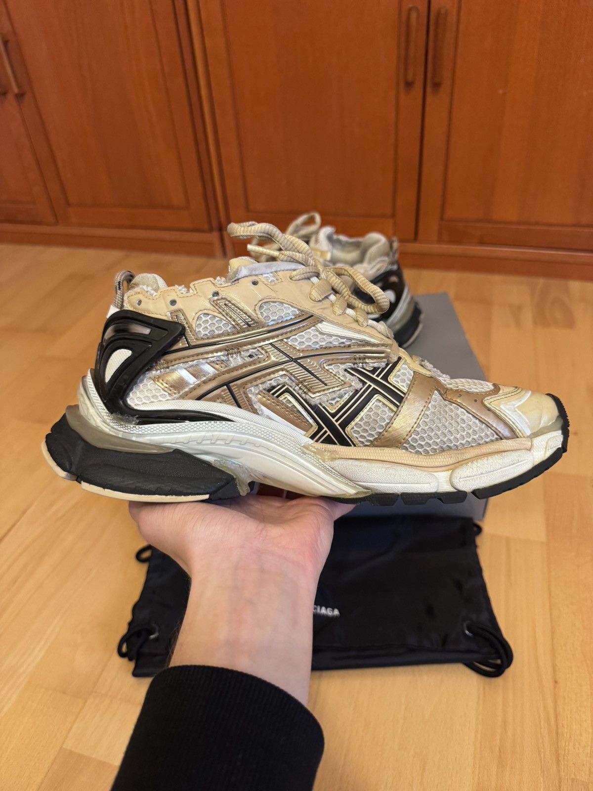 Balenciaga Balenciaga Runner Beige Size US 8 / EU 41 - 4 Thumbnail