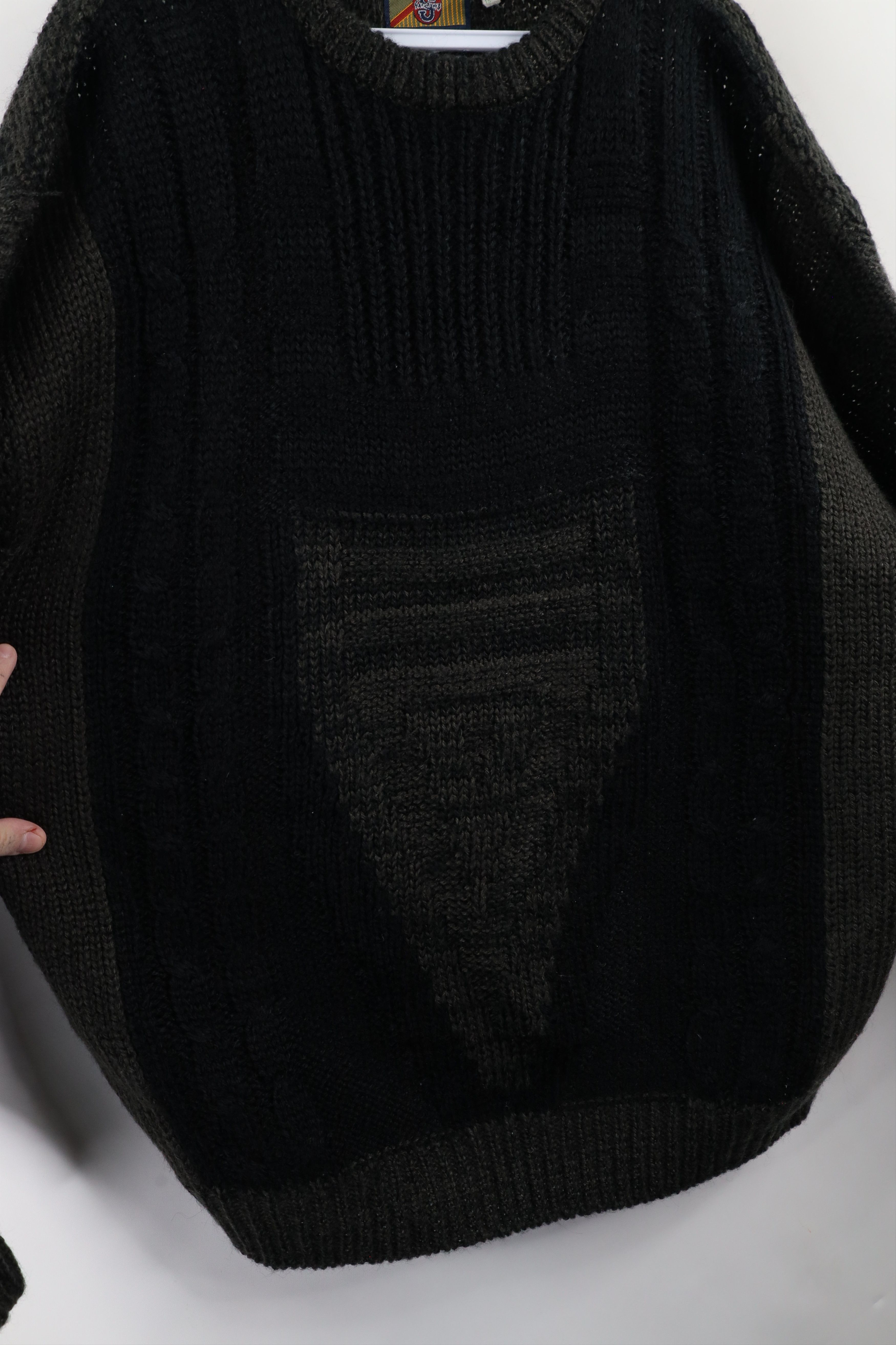 Vintage Vintage 80s Streetwear Chunky Cable Knit Crewneck Sweater Size US XL / EU 56 / 4 - 4 Thumbnail