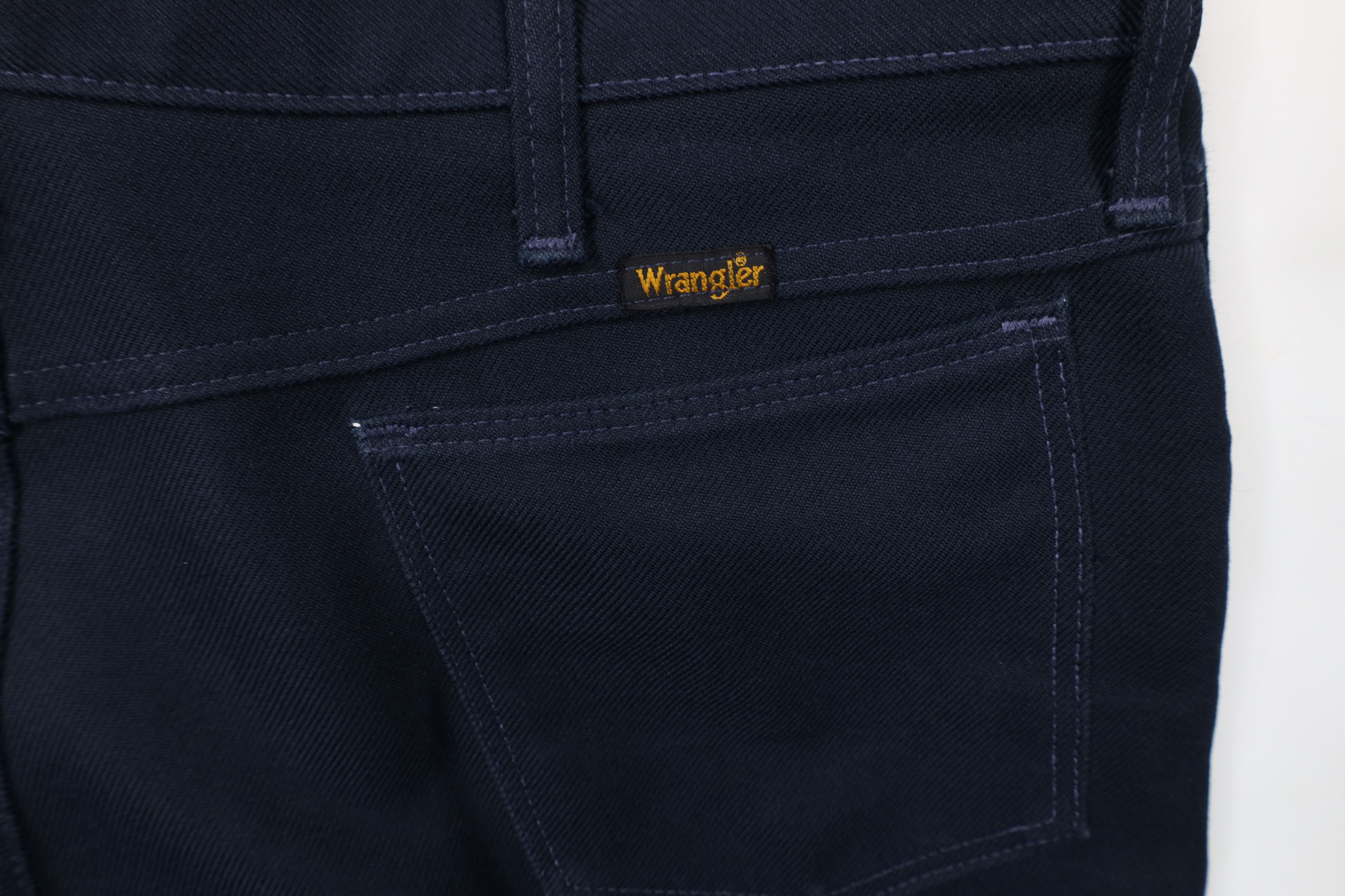 Vintage × Wrangler Vintage 70s Wrangler Flared Wide Leg Chino Pants Blue USA Size US 36 / EU 52 - 13 Thumbnail