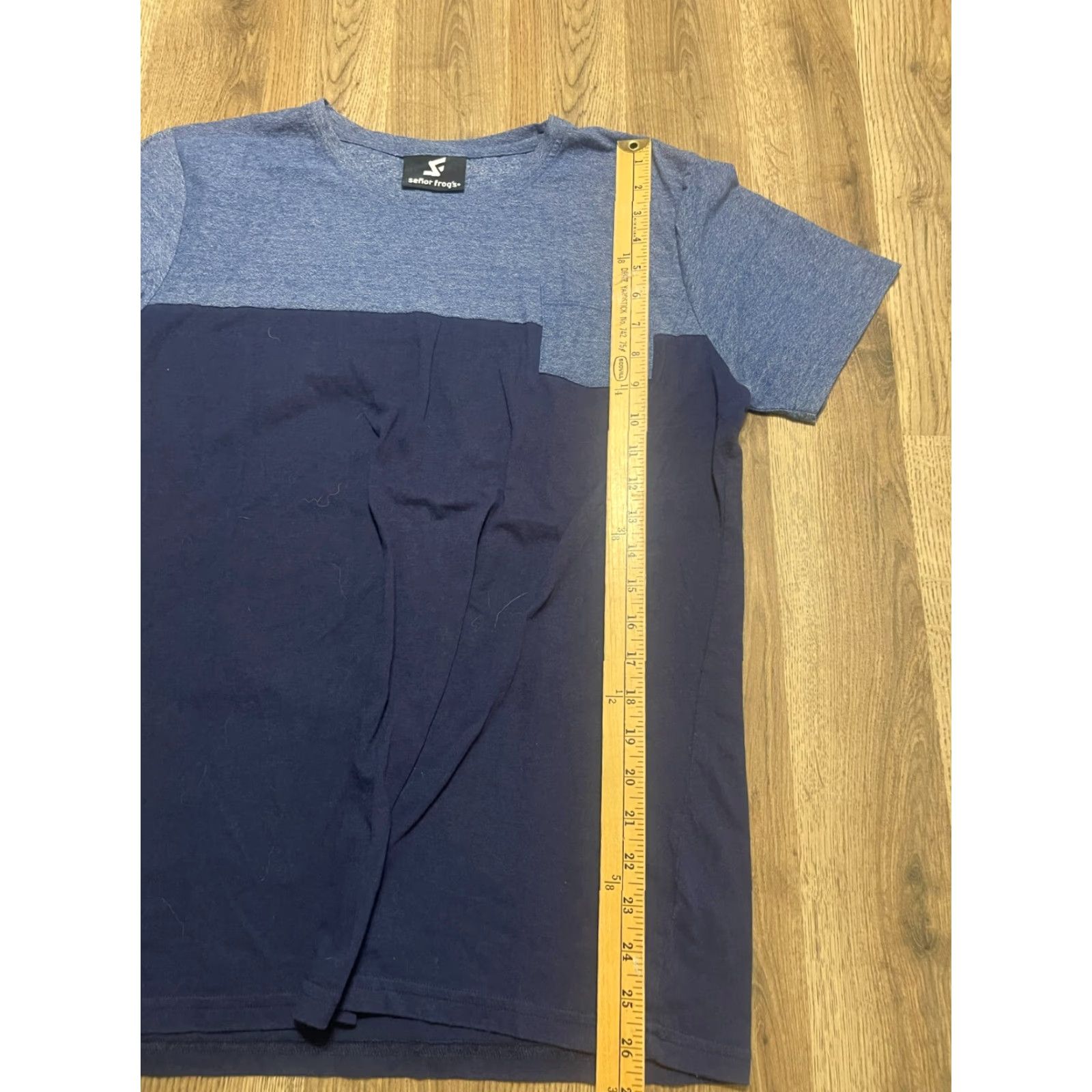 Vintage Senor Frog's Shirt Men Pocket Tee Short Sleeve Blue M Medium-Large Size US M / EU 48-50 / 2 - 7 Thumbnail