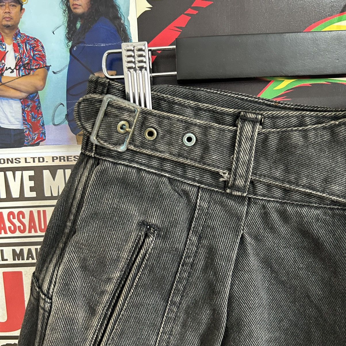 Japanese Brand Vintage Sanjego Faded Black Baggy Jeans Size US 29 - 5 Thumbnail