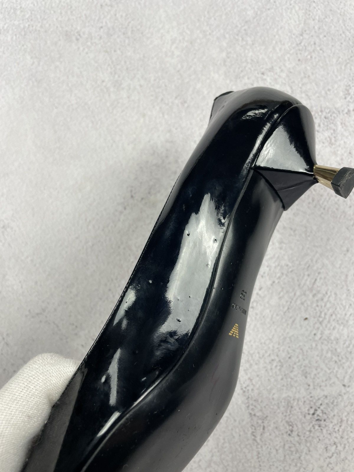 Emporio Armani × Vintage Emporio Armani Womens Heels boat Size 39 Size US 9 / IT 39 - 13 Thumbnail
