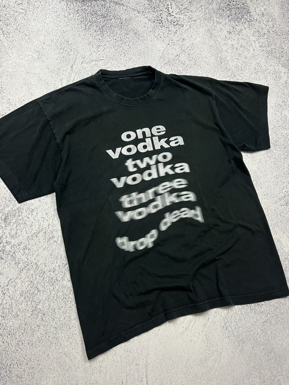 Other Humor Tee “One vodka two vodka three vodka drop dead” Size US L / EU 52-54 / 3 - 4 Thumbnail