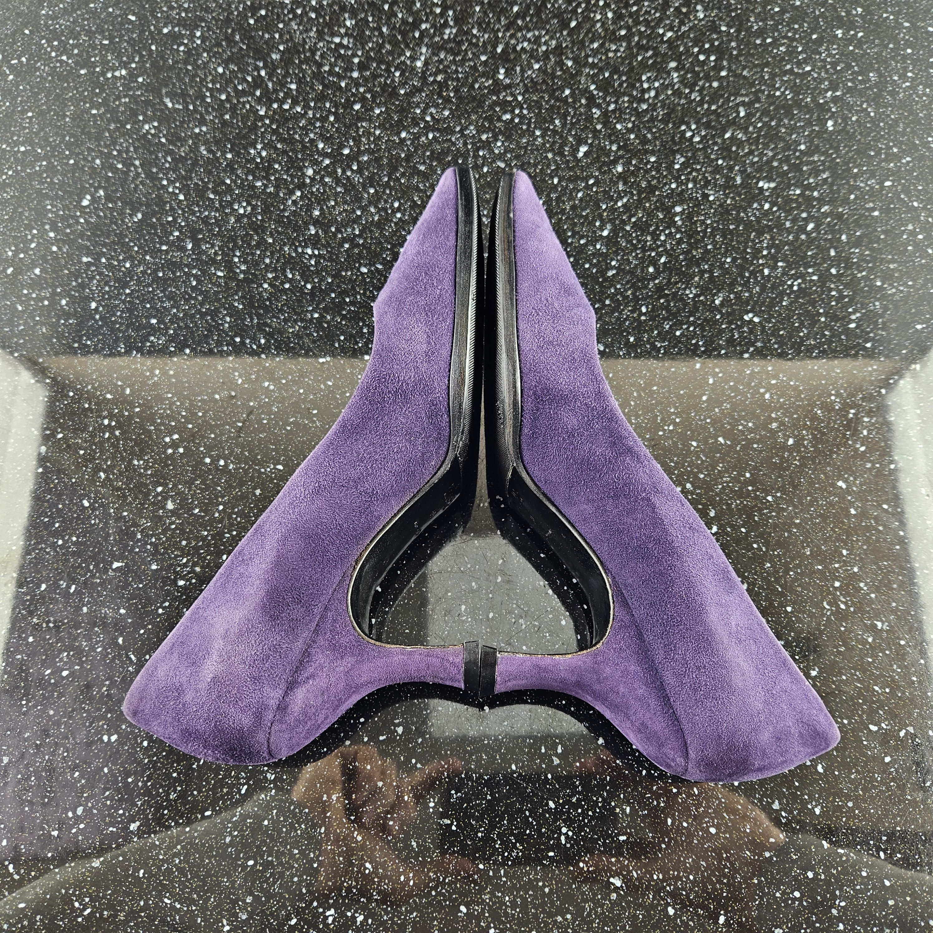 Prada Prada purple suede heel sz 40 Size US 10 / IT 40 - 10 Thumbnail