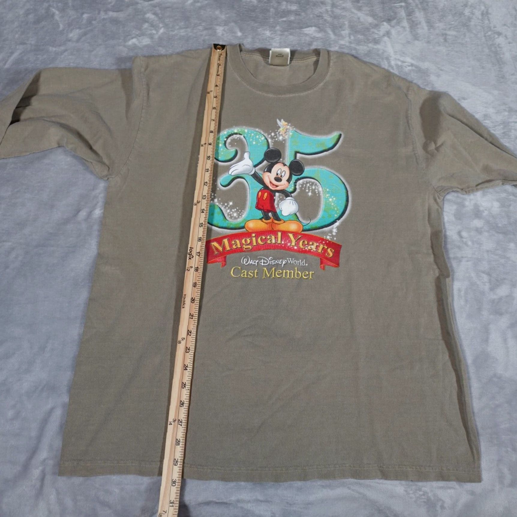 Disney VINTAGE Disney T-Shirt Long Sleeve Mens Large Relaxed Fit Brown Graphic Print Y2K 2006 Size US L / EU 52-54 / 3 - 7 Thumbnail
