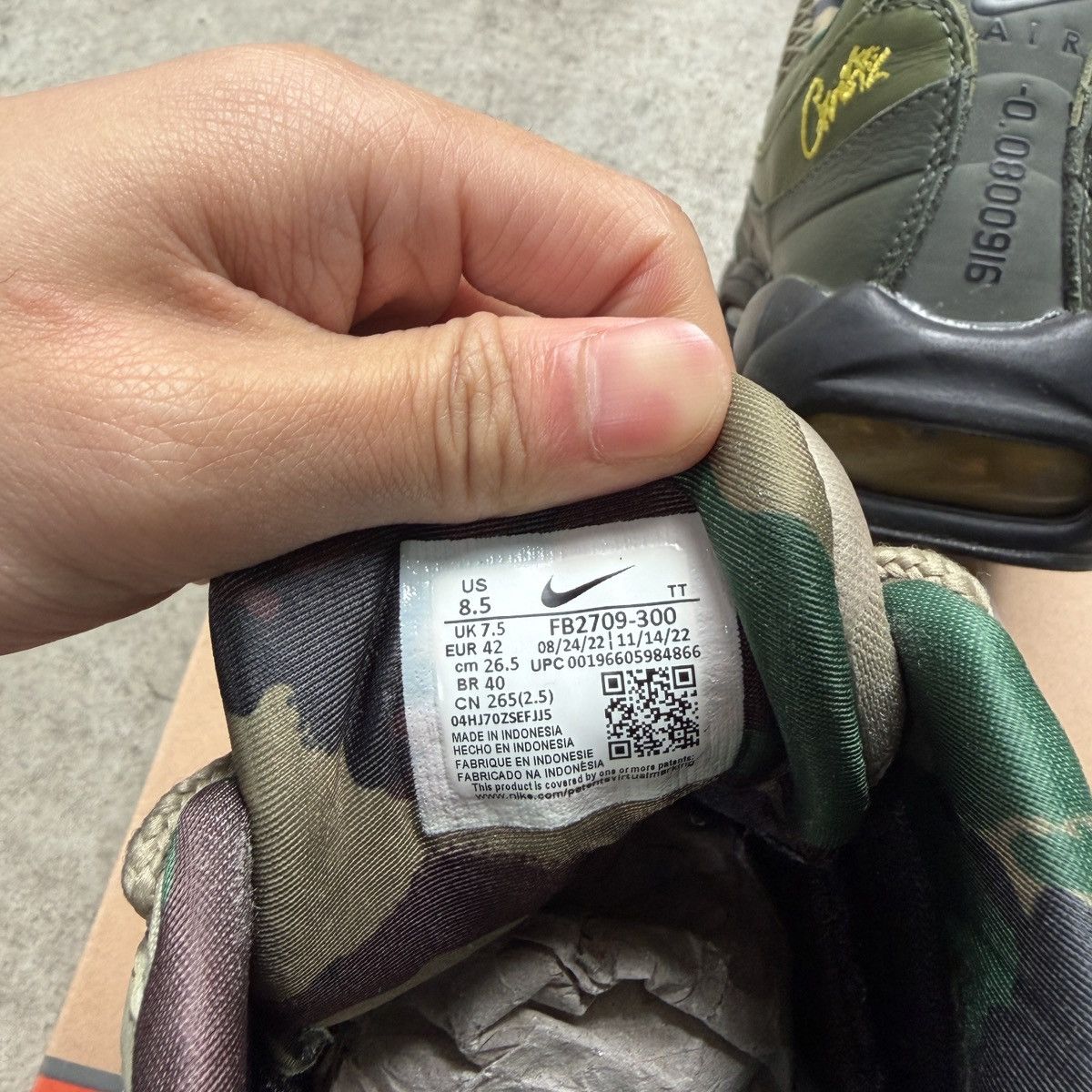 Corteiz × Nike Corteiz Gutta Green Air Max 95 SP Size US 8.5 / EU 41-42 - 6 Thumbnail