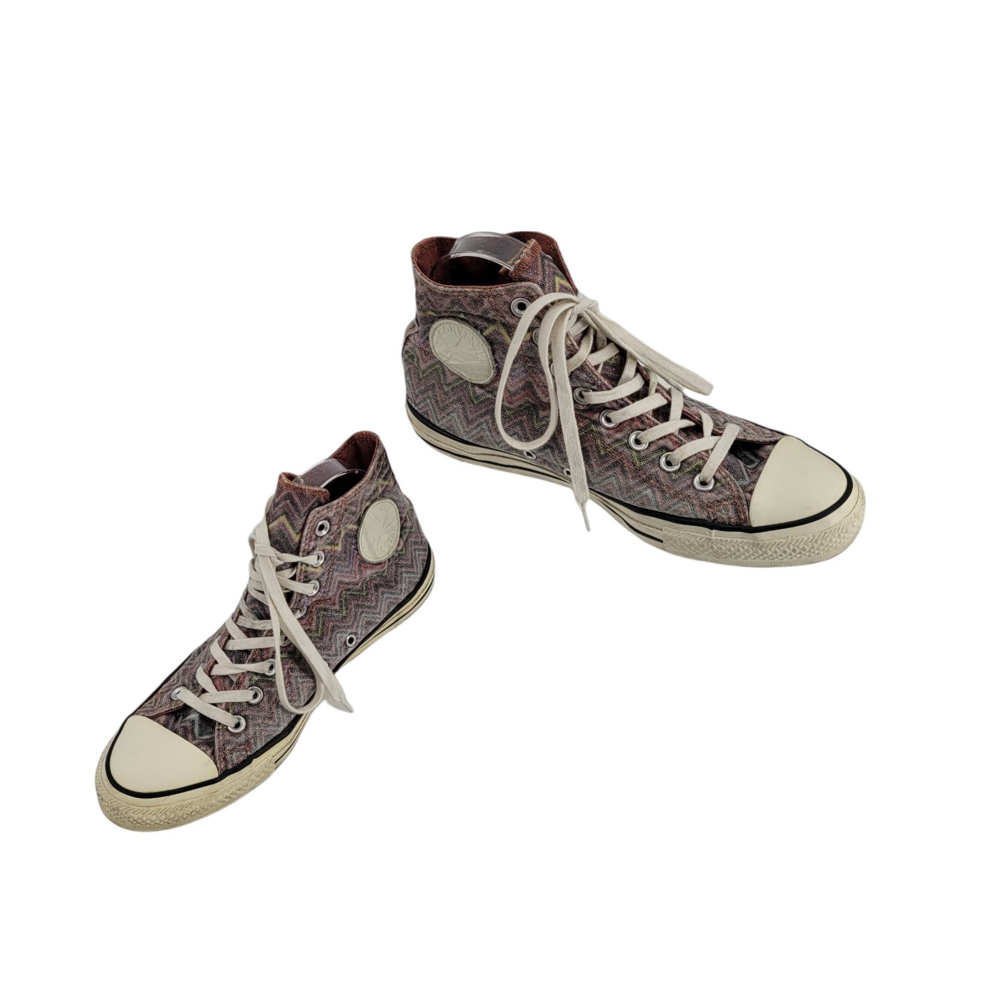 Missoni Missoni Converse Chuck Taylor Hi Top Sneakers M 8 W 10 Purpl Size US 10 / IT 40 - 1 Thumbnail