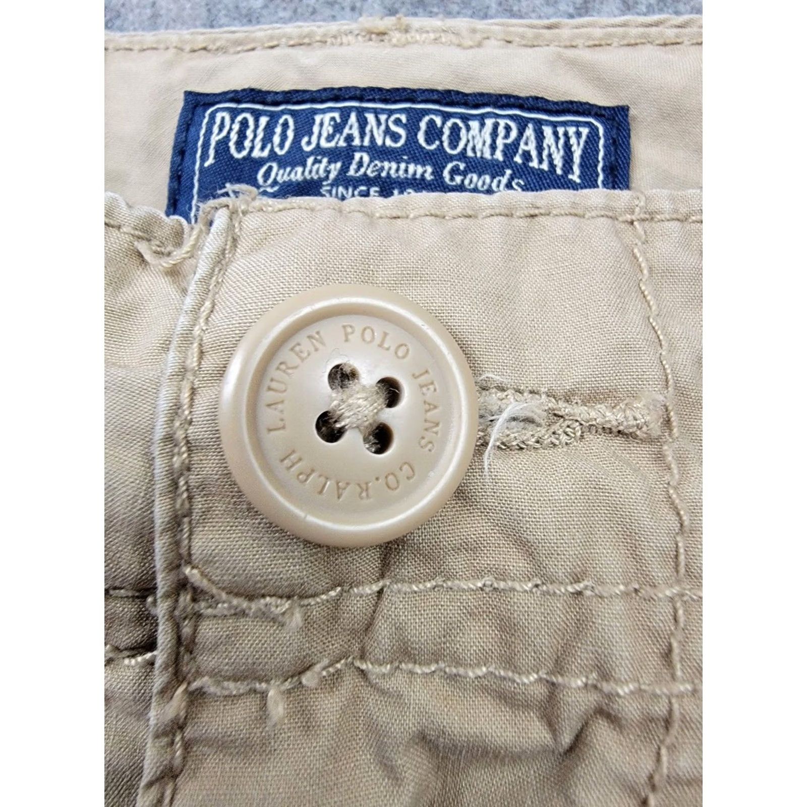 Vintage Polo Jeans Company Shorts Cargo Polo Jeans Company Shorts Mens 36 Brown Cargo RL American Flag 90s Army Casual Mens Size US M / EU 48-50 / 2 - 4 Thumbnail
