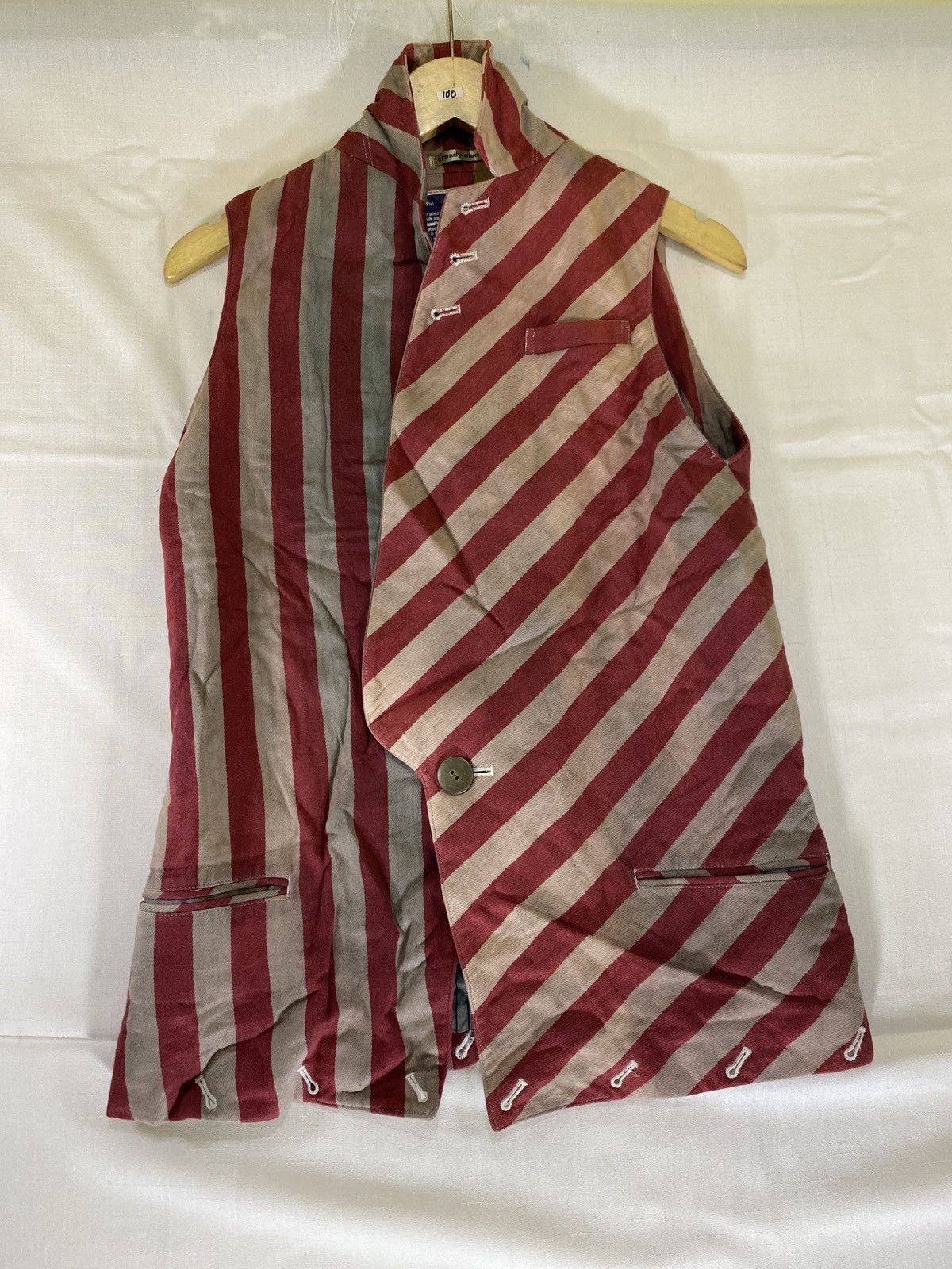 Beauty Beast stripe vest button Size US M / EU 48-50 / 2 - 1 Thumbnail