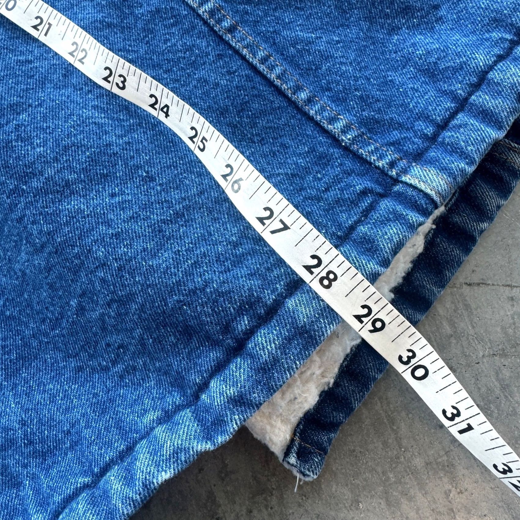 Vintage VINTAGE Y2k Denim Blue Jean Sherpa Trucker Button Up Jacket Men's L Size 36" / US 14 / IT 50 - 7 Thumbnail