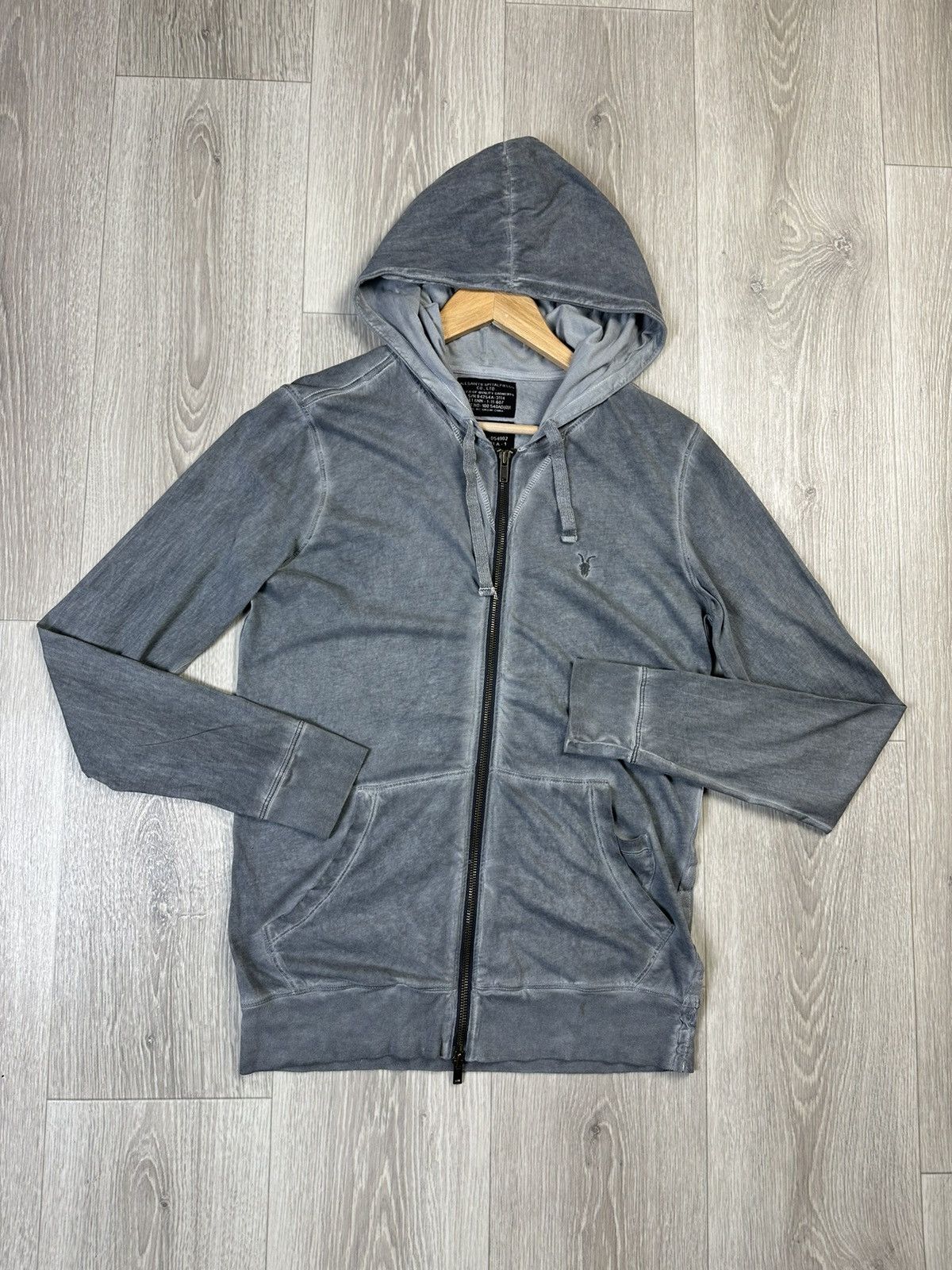 Allsaints × Vintage Vintage Allsaints Zip Hoodie 90s Size US S / EU 44-46 / 1 - 3 Thumbnail