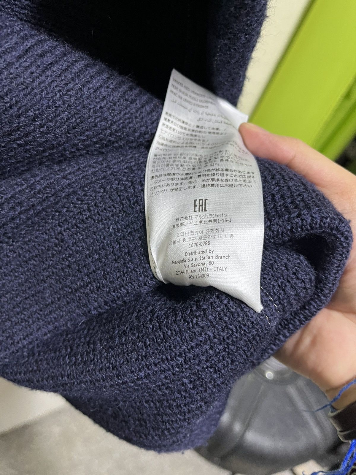 Maison Margiela Maison Margiela Leather Patch Sweater Size US S / EU 44-46 / 1 - 7 Thumbnail