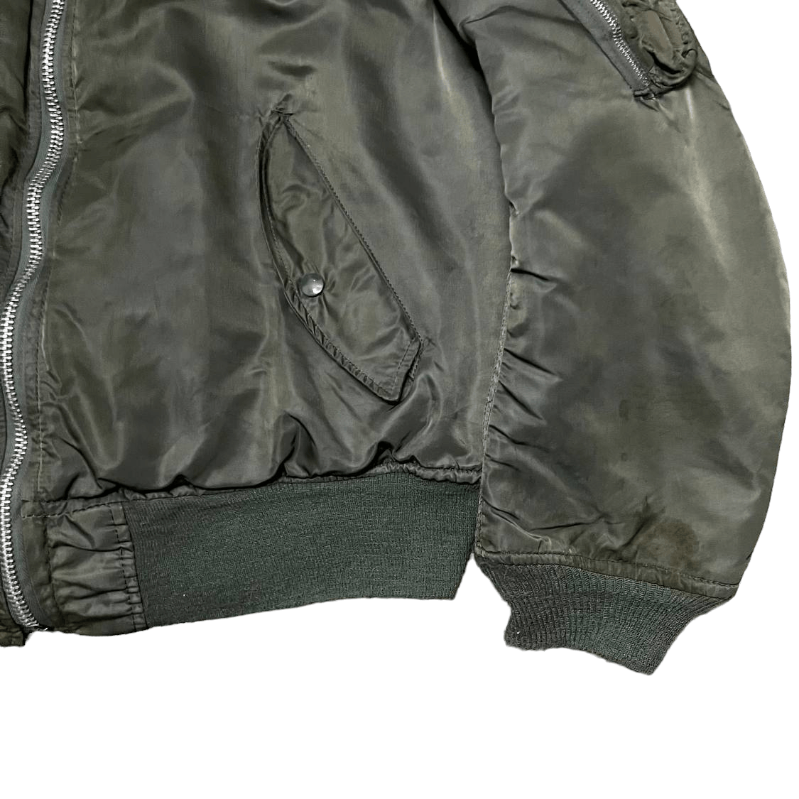 Alpha Industries Vintage Alpha Industries Flight Bomber Jacket Ma 1 Military Size US L / EU 52-54 / 3 - 4 Thumbnail