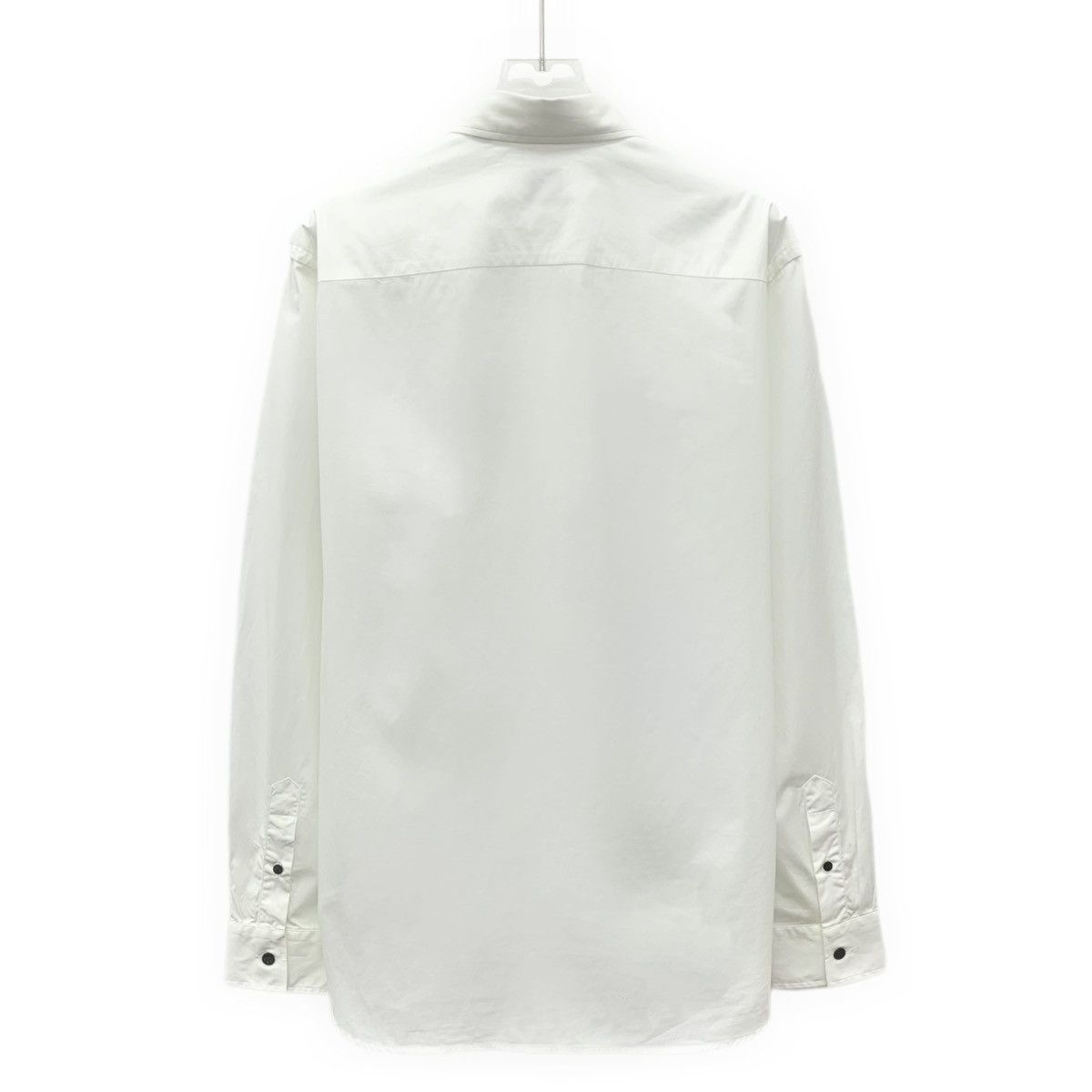 Burberry Burberry White TB Embroidered Cotton Long Sleeve Shirt K26WX Size US M / EU 48-50 / 2 - 2 Thumbnail