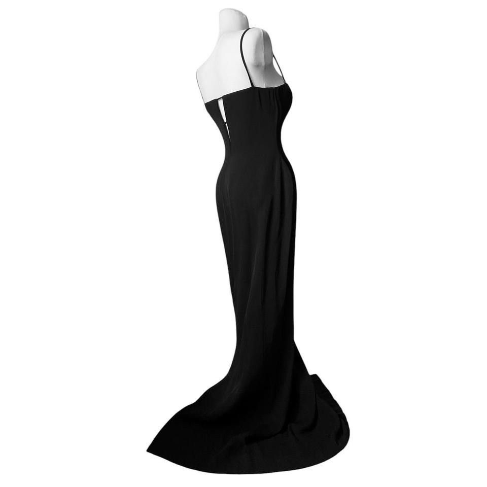 Versace Iconic S/S 1999 Gianni Versace black silk maxi dress Size M / US 6-8 / IT 42-44 - 4 Thumbnail