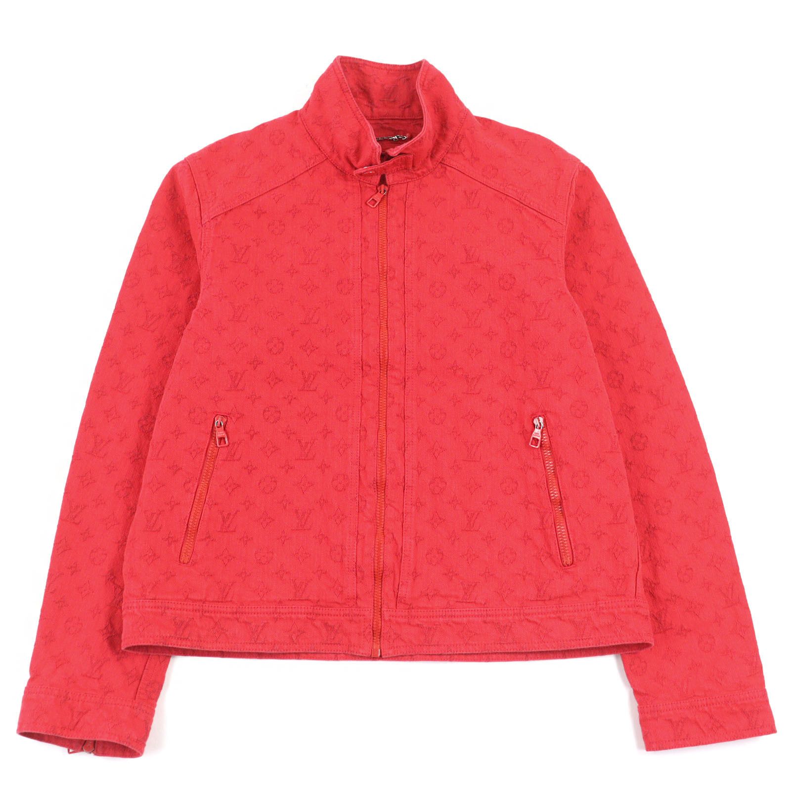 Louis Vuitton Louis Vuitton Louis Vuitton Monogram Denim Jacket Denim Outerwear 1A5PDR Size ONE SIZE - 1 Thumbnail