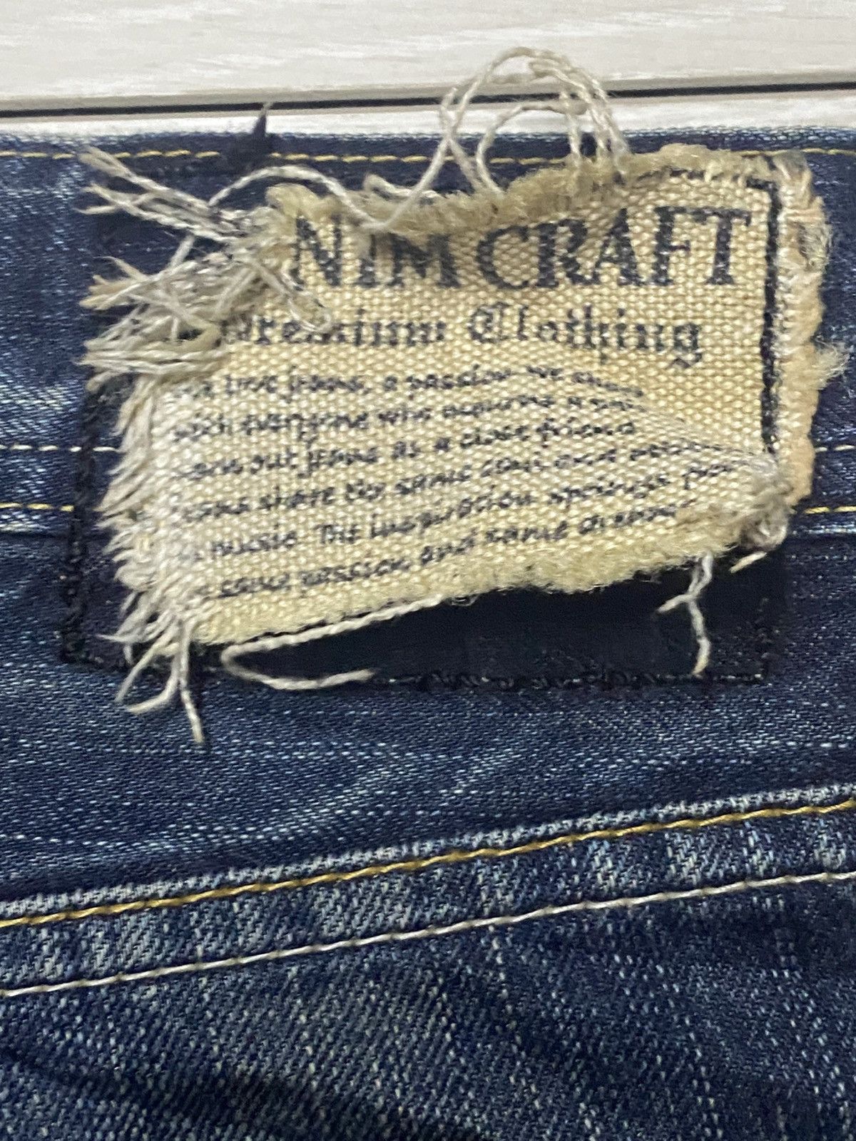 Japanese Brand Vintage Denim Craft Mud Faded Wash Distressed Repair Flare Size US 36 / EU 52 - 14 Thumbnail