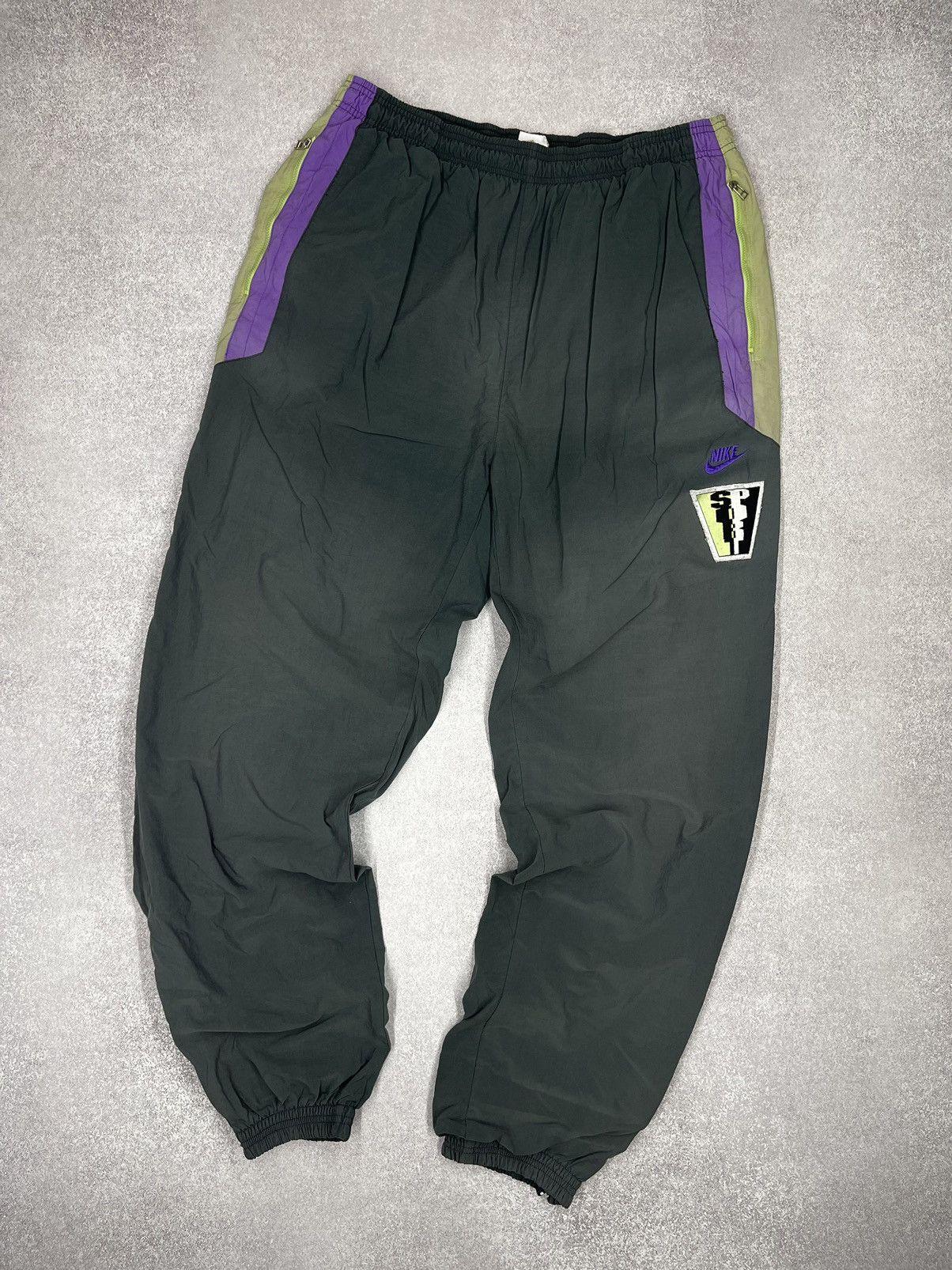 Nike × Nike Acg × Vintage Rare Vintage Nike Sport Nylon Sweatpants Drill Swoosh Y2k Grailed