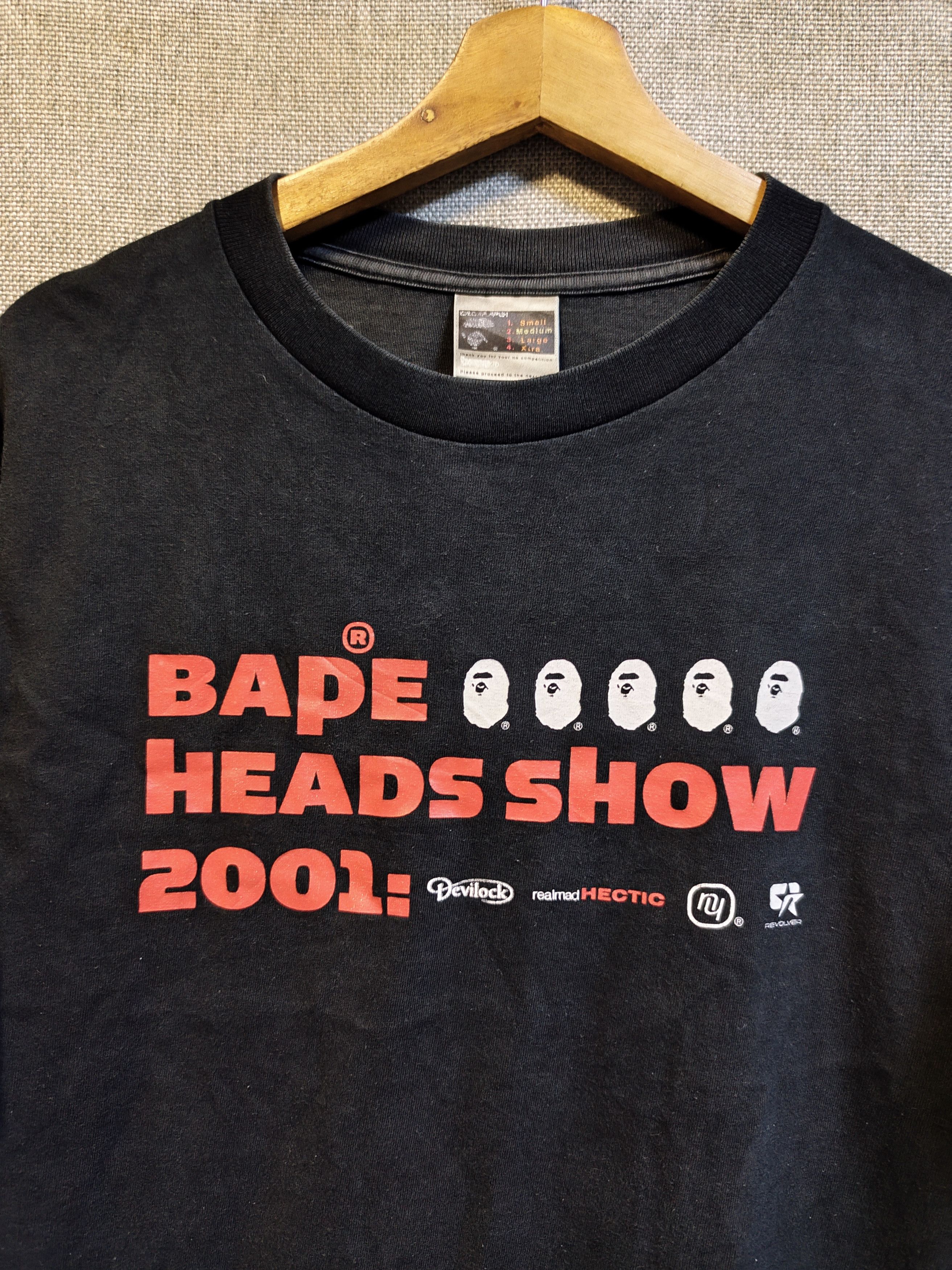 Bape 2001 Bape Heads Show x Neighborhood x Hectic x Devilock Tee Size US M / EU 48-50 / 2 - 4 Thumbnail
