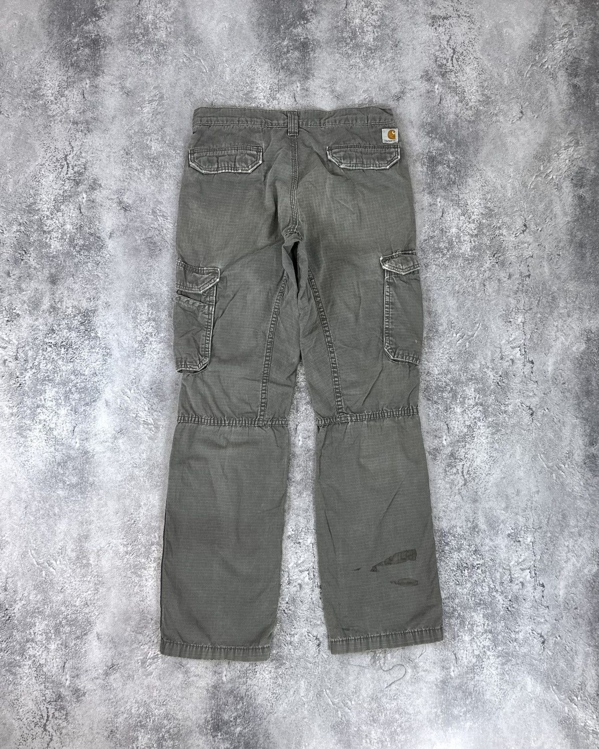 Carhartt Vintage Carhartt Distressed Cargo Opium Faded USA Work Pants Size US 32 / EU 48 - 1 Thumbnail