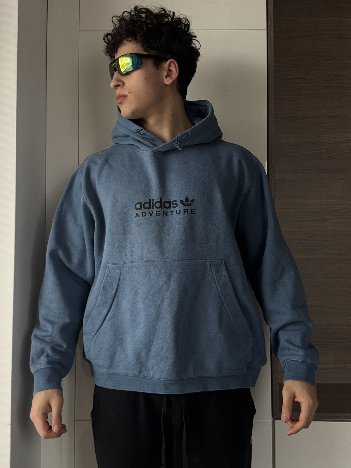 Adidas ‼️Adidas Adventure EQT Big Logo Regular Hood Hoodie ‼️ Size US XXL / EU 58 / 5 - 3 Thumbnail