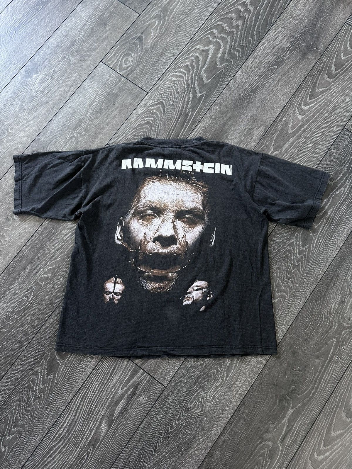 Band Tees × Vintage vintage 90s rammstein sehnsucht parking lot bootleg tshirt Size US L / EU 52-54 / 3 - 2 Thumbnail