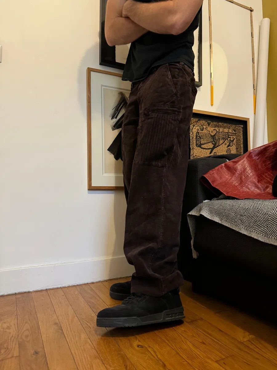 Armani × Vintage AW2018 Armani Brown Cargo Elevation Cozy Relaxed Pants Size US 33 - 3 Thumbnail
