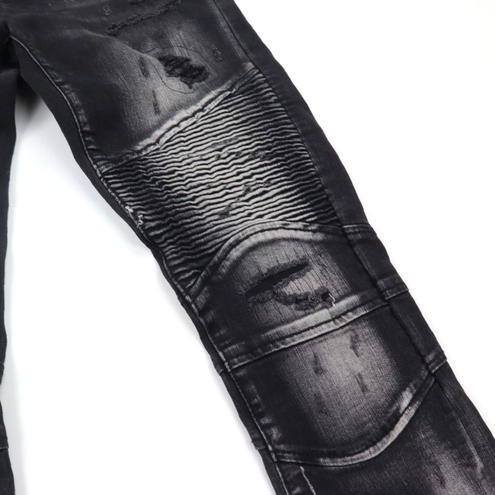 Industrial Indigo Jeans Mens 30x32 Skinny Stretch Black Denim