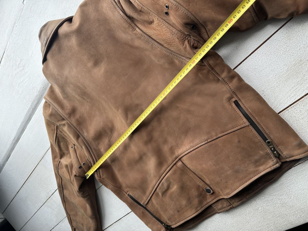 Other 🚨VNTG LEATHER JACKET AVANT GARDE ASYMMETRICAL BROWN MOTO Size US XL / EU 56 / 4 - 18 Thumbnail