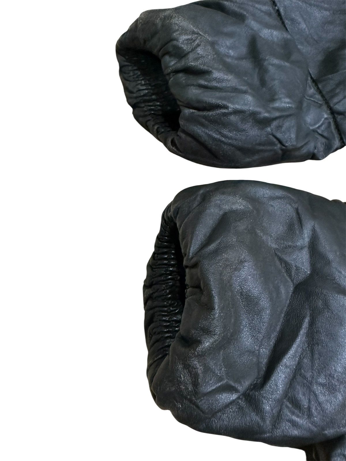 Duvetica DUVETICA FULL ZIPPER LEATHER PUFFER JACKET Size US M / EU 48-50 / 2 - 9 Thumbnail