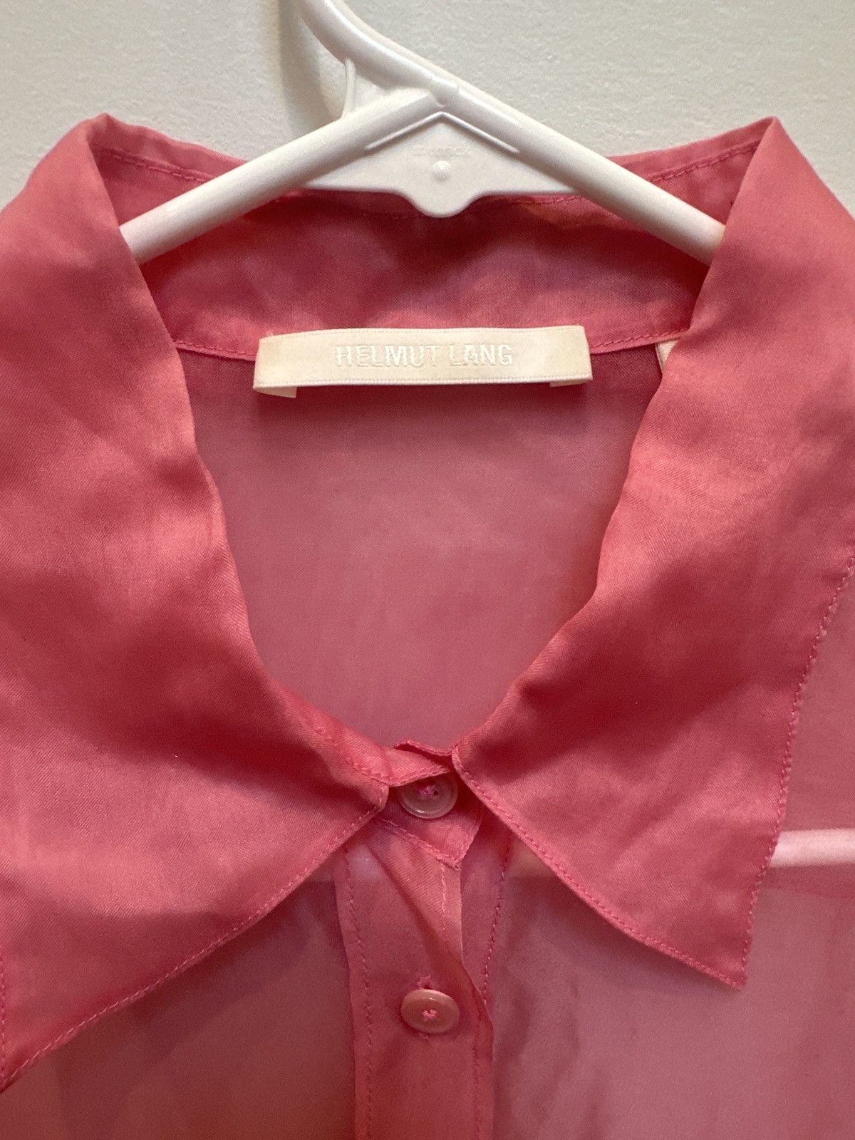Helmut Lang Silk Organza LS Shirt Size S / US 4 / IT 40 - 5 Thumbnail